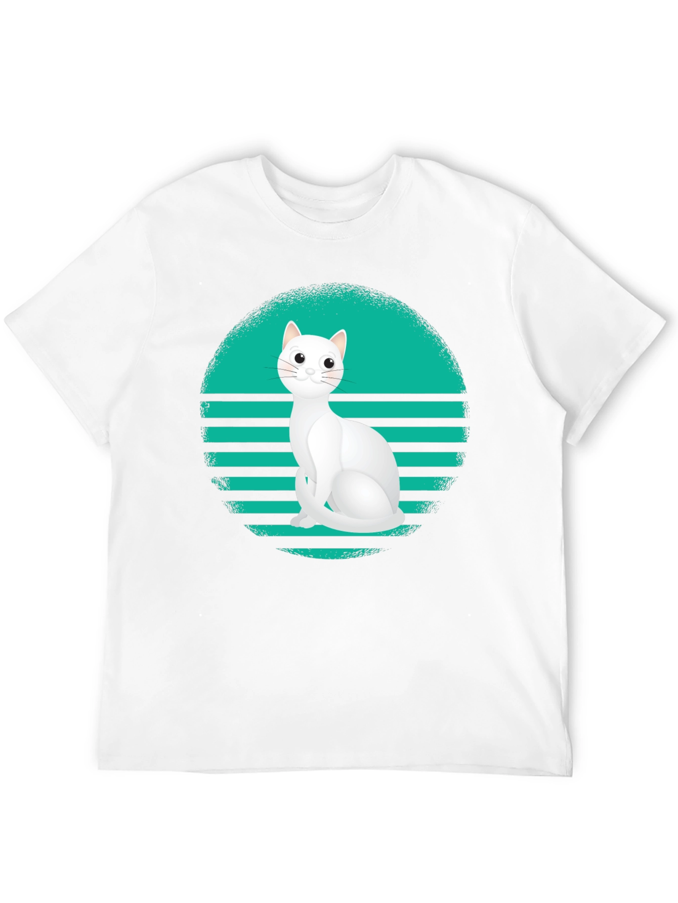 Cool Cat Retro T-Shirt - Black