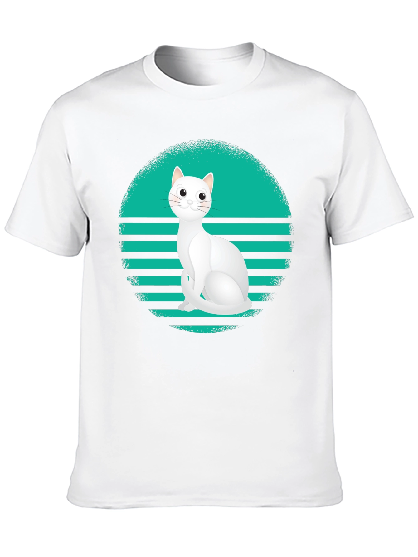 Cool Cat Retro T-Shirt - Black