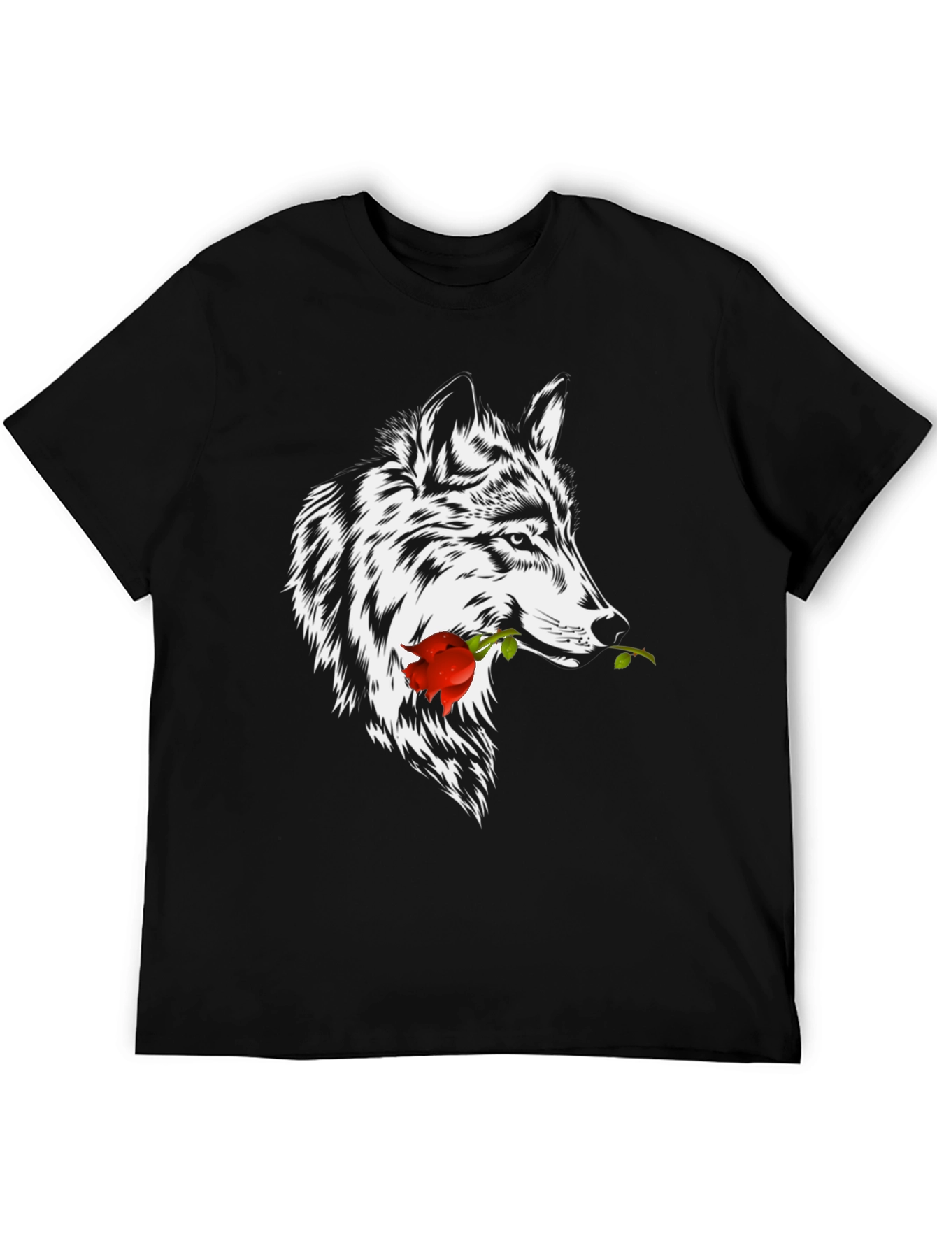 Wolf & Rose Graphic Tee - Black
