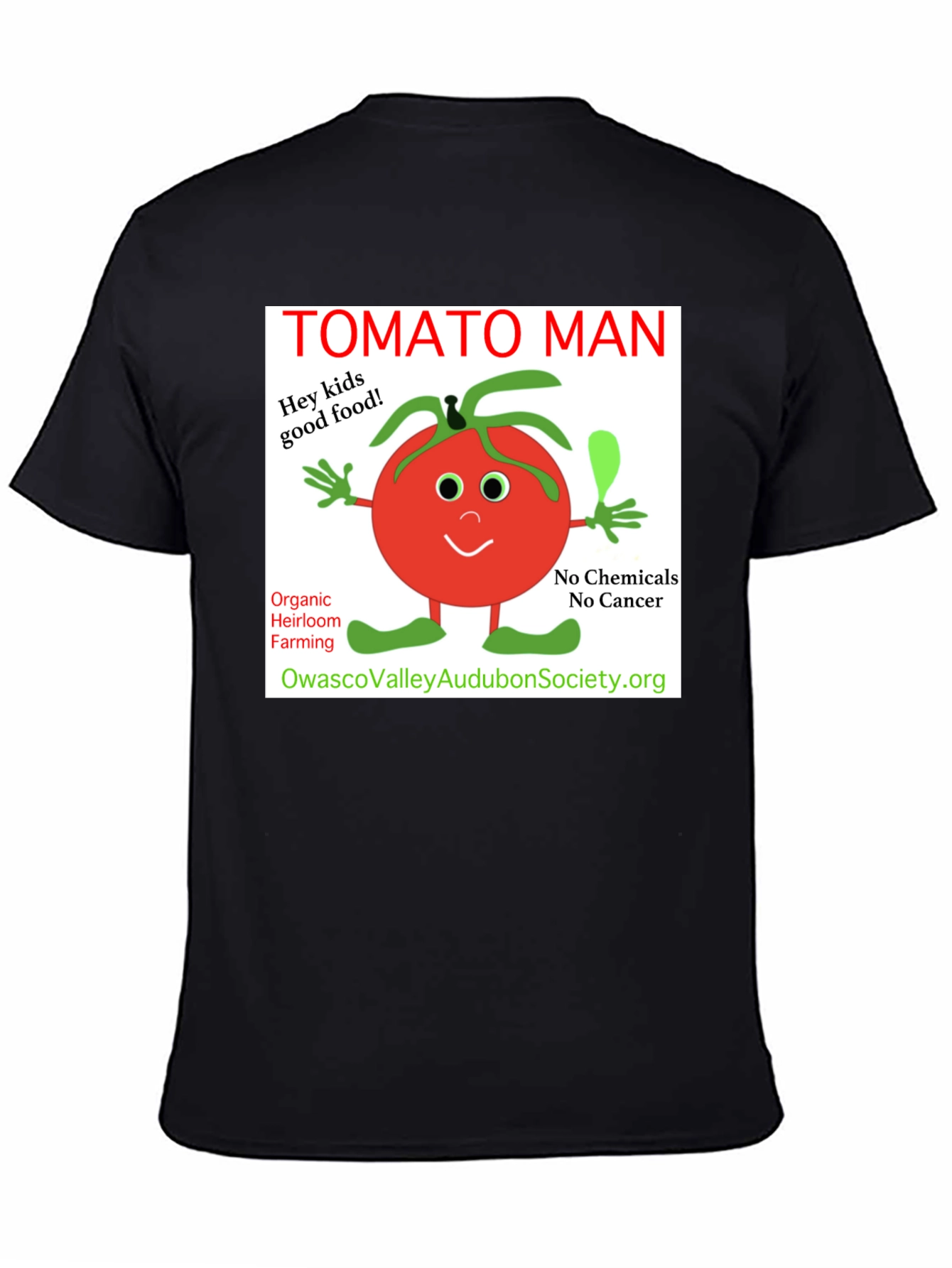 Tomato Man Organic Food Graphic T-Shirt