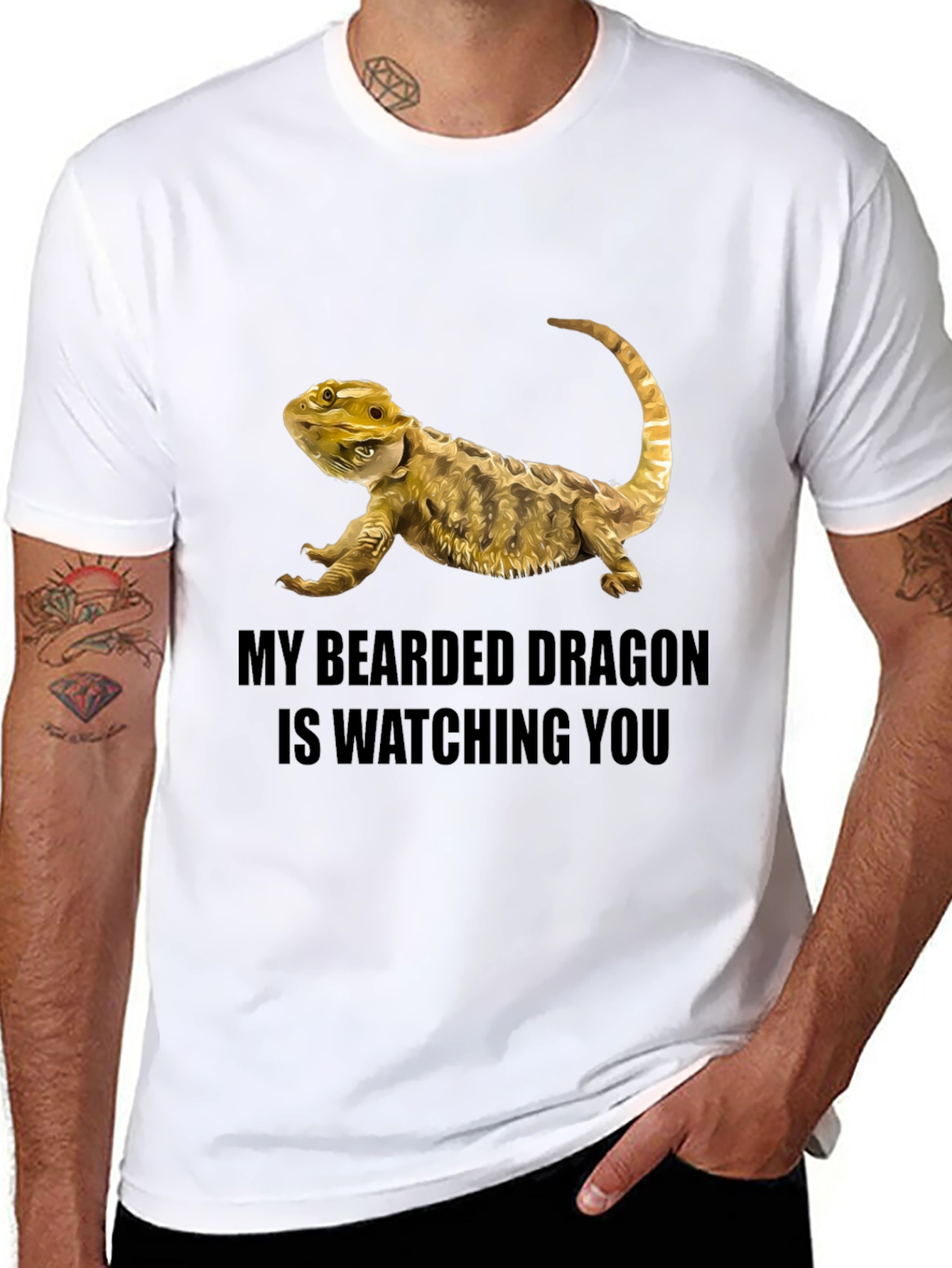 Bearded Dragon Watching T-Shirt