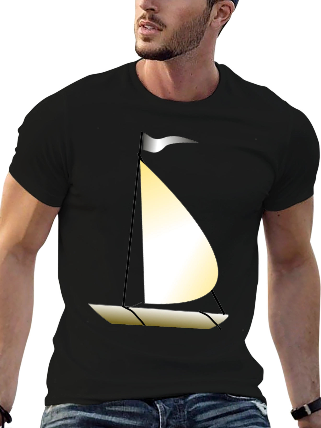 Sailboat Graphic T-Shirt - Casual Style
