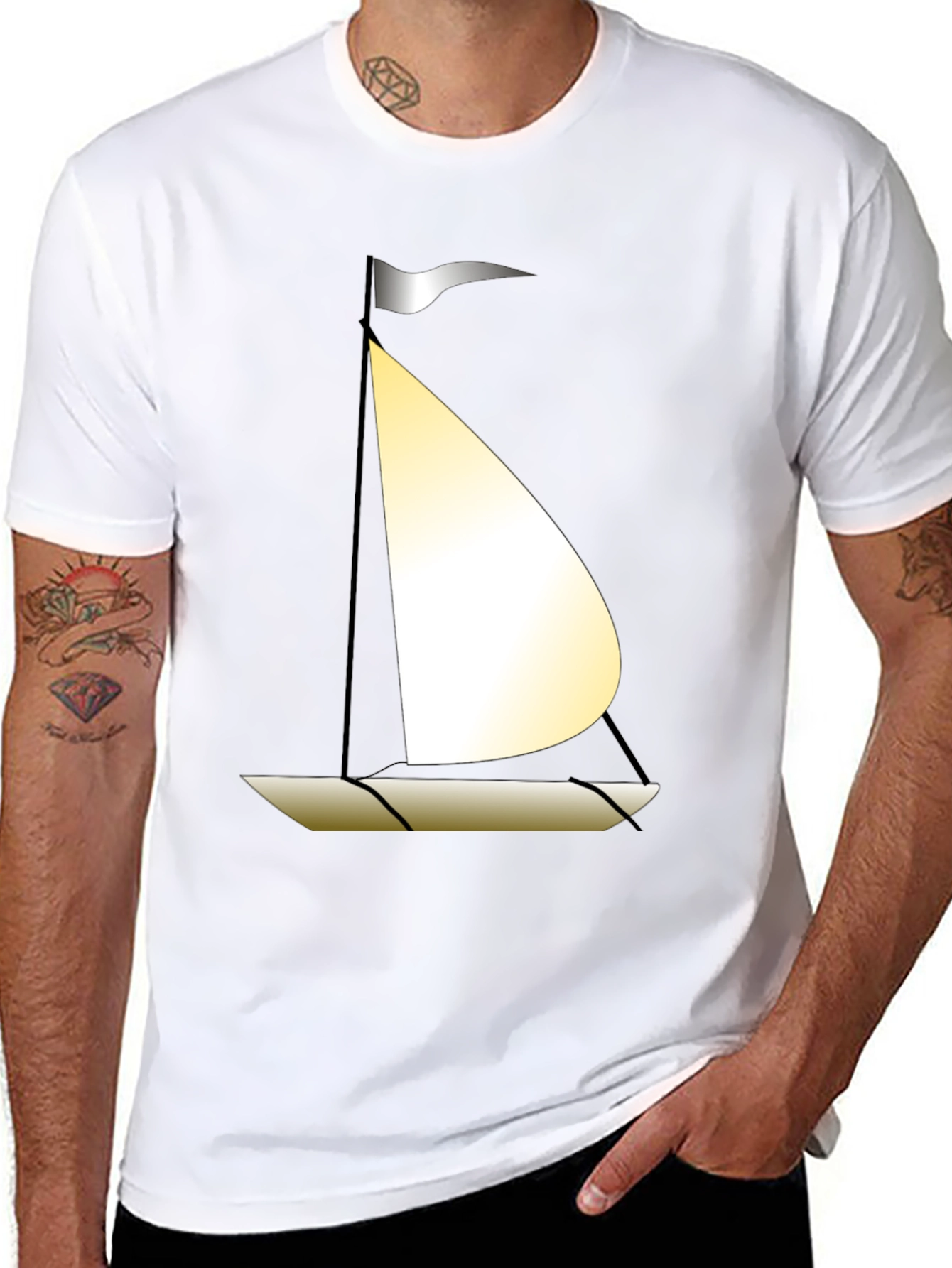 Sailboat Graphic T-Shirt - Casual Style