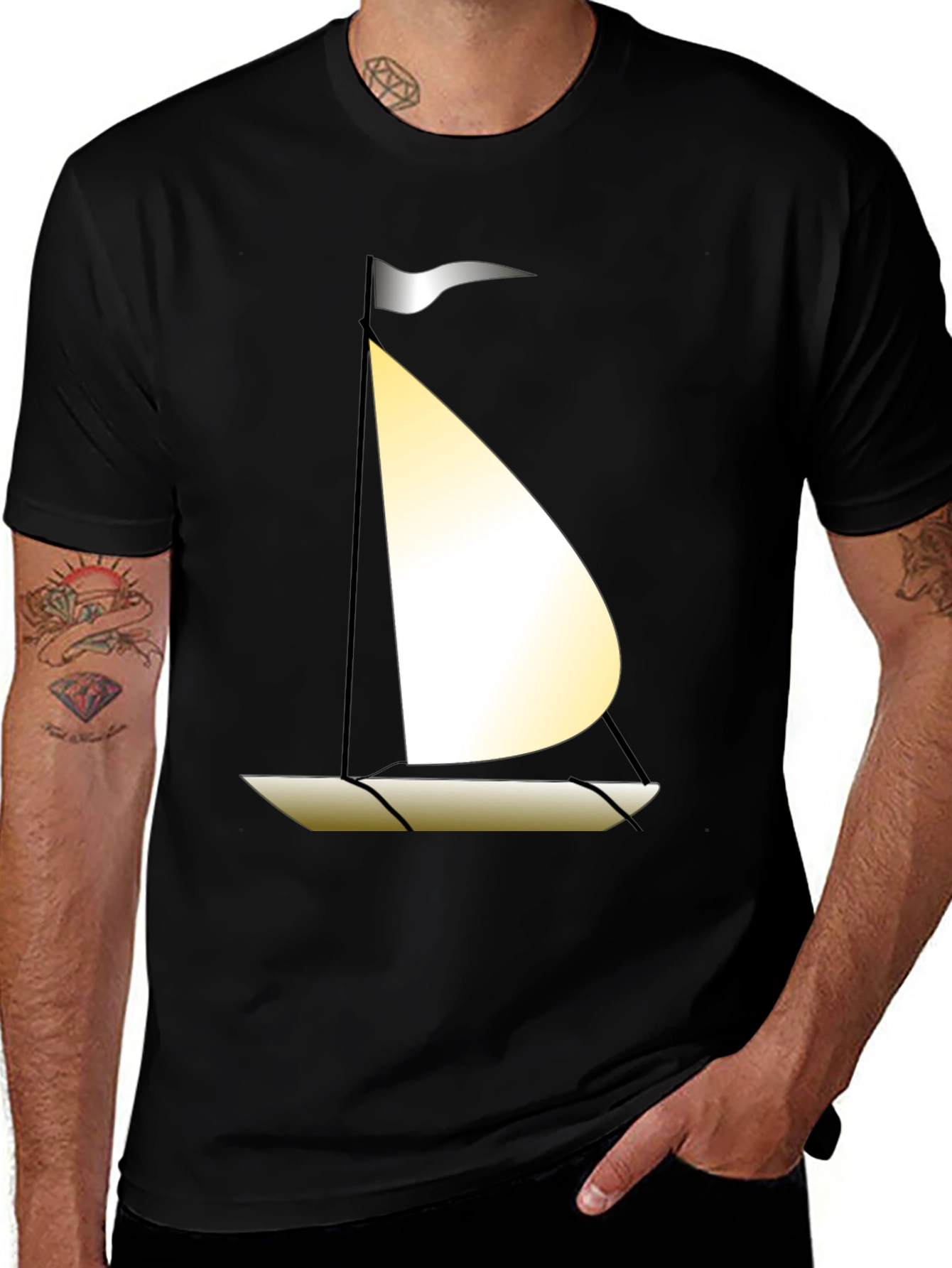Sailboat Graphic T-Shirt - Casual Style
