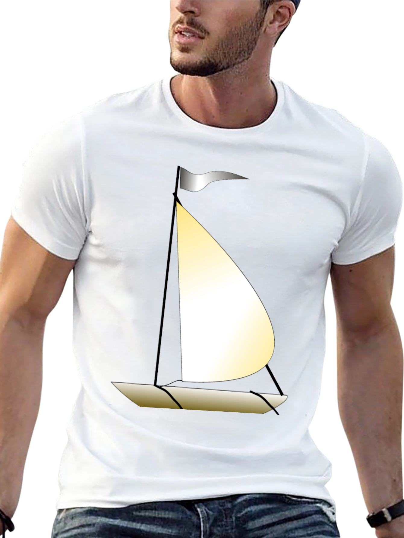 Sailboat Graphic T-Shirt - Casual Style