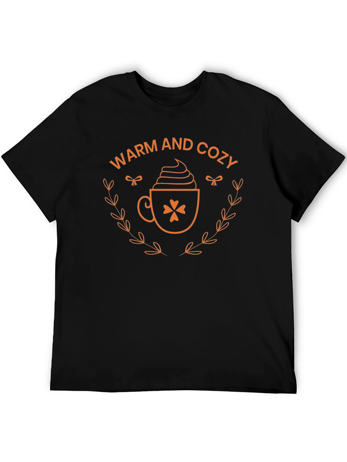 Warm and Cozy Coffee T-Shirt - Black