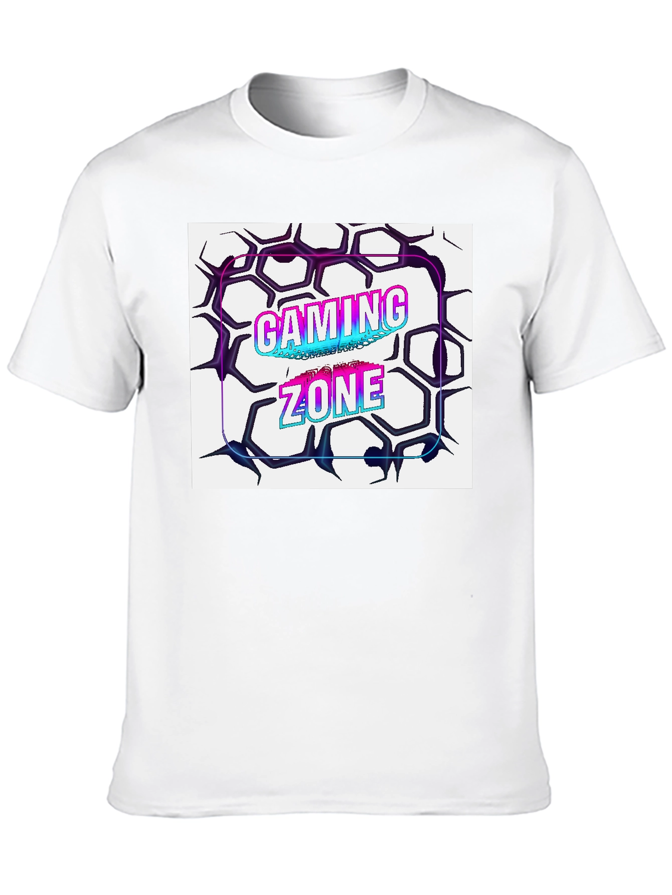 Gaming Zone Graphic Tee - Black Cotton Blend