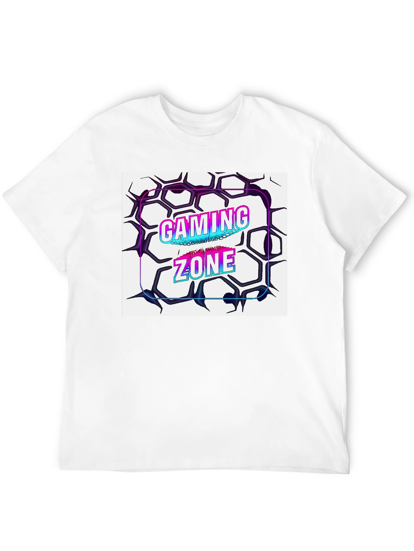 Gaming Zone Graphic Tee - Black Cotton Blend