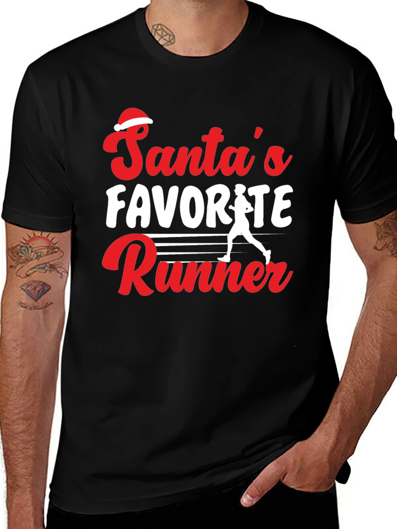 Santas Favorite Runner T-Shirt
