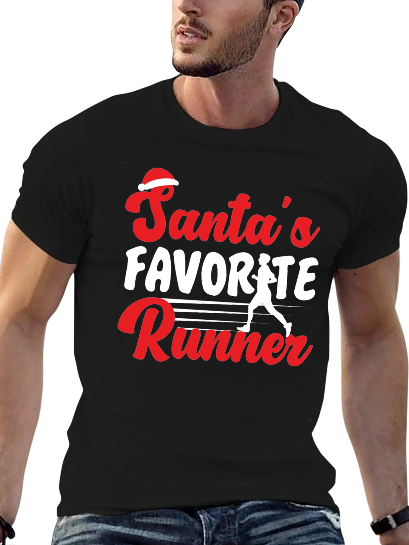 Santas Favorite Runner T-Shirt