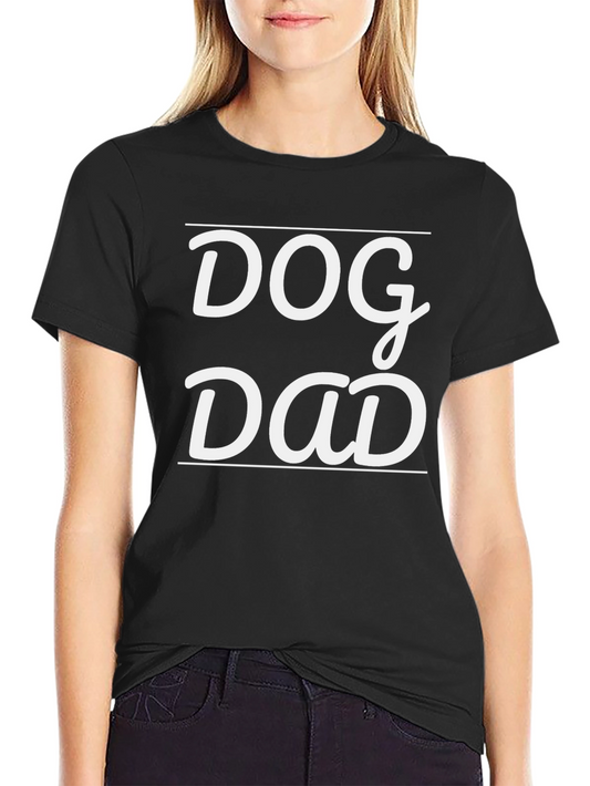Dog Dad T-Shirt - Black Cotton Tee