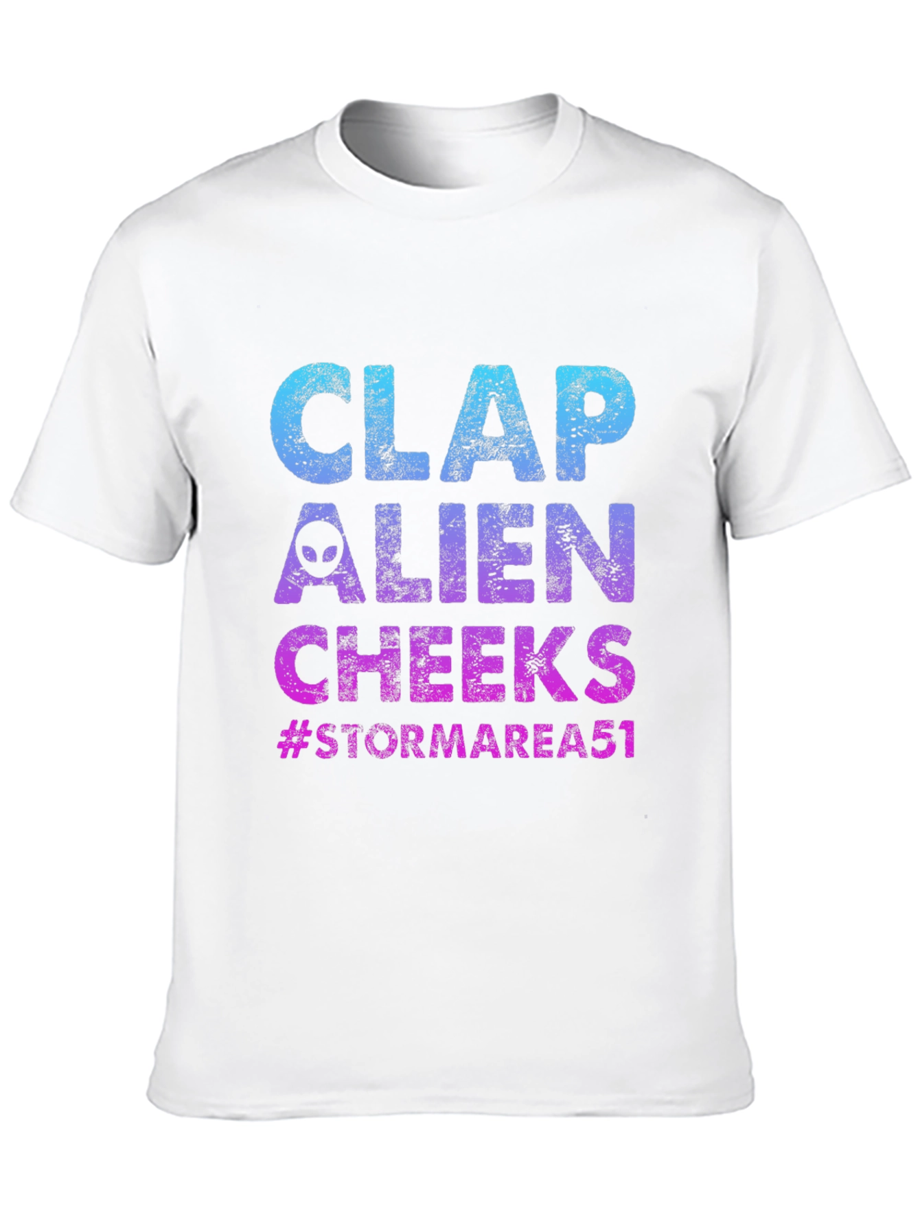 Clap Alien Cheeks Graphic T-Shirt Storm Area 51