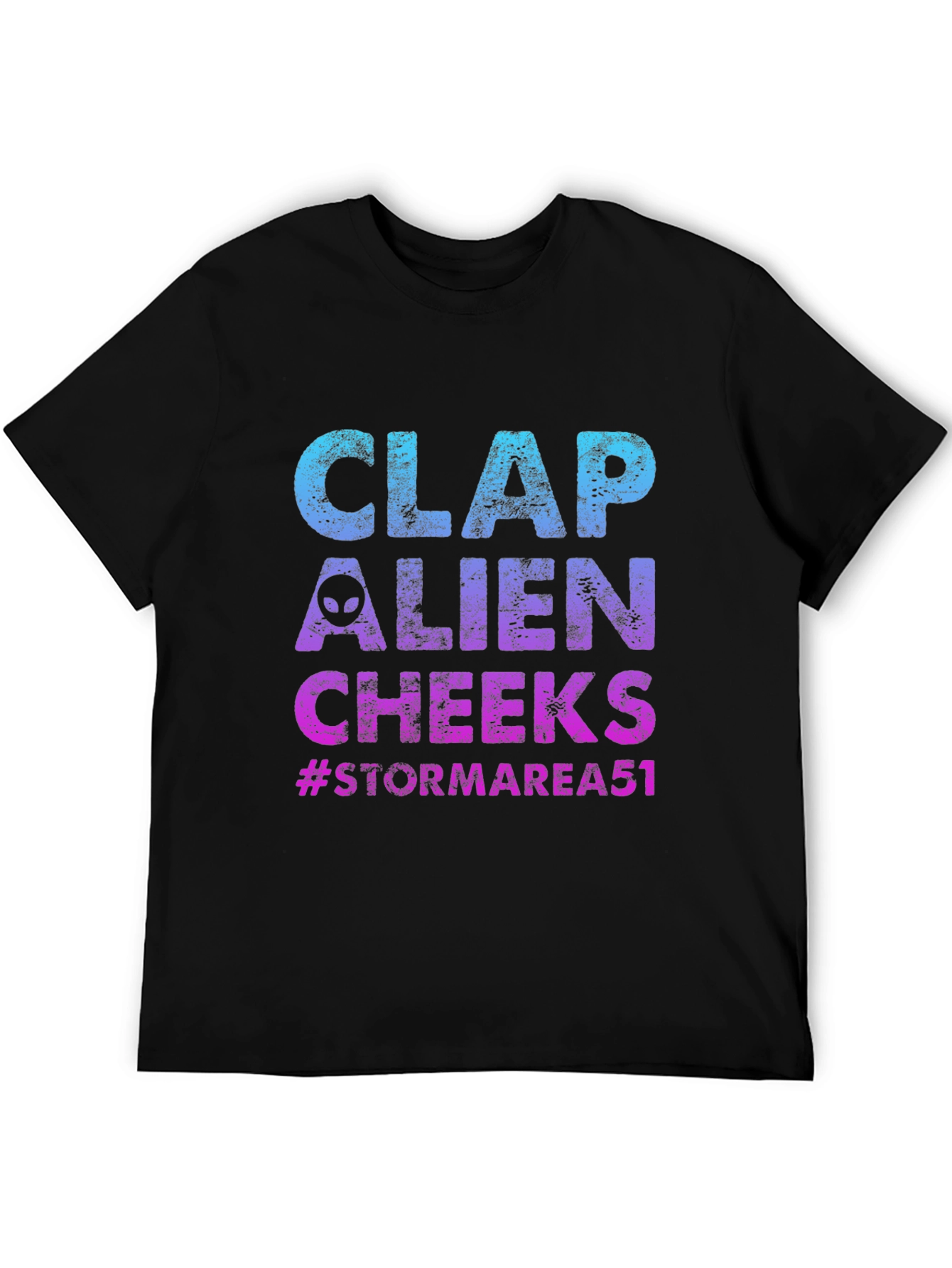 Clap Alien Cheeks Graphic T-Shirt Storm Area 51