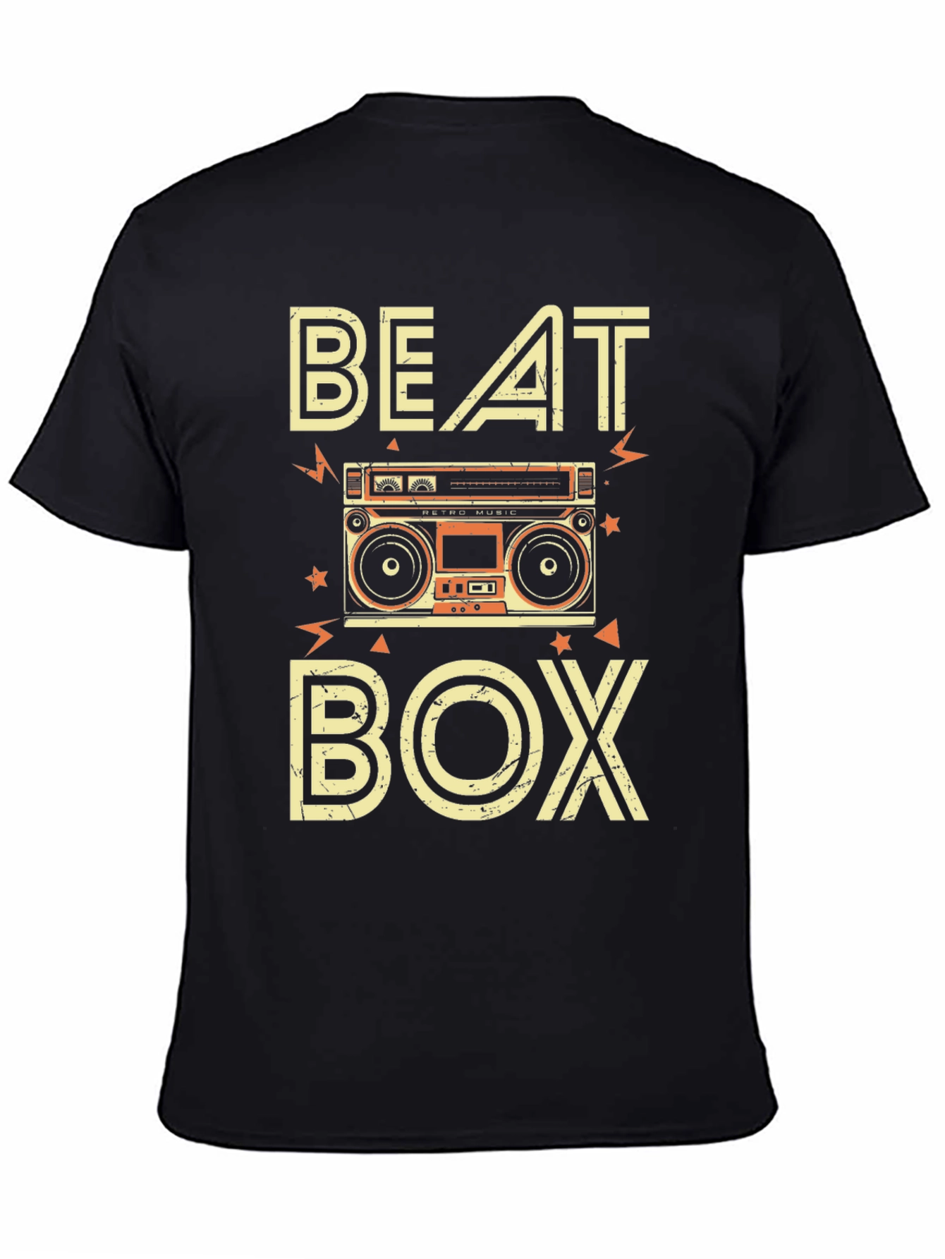 Retro Beat Box T-Shirt - Classic Music Style