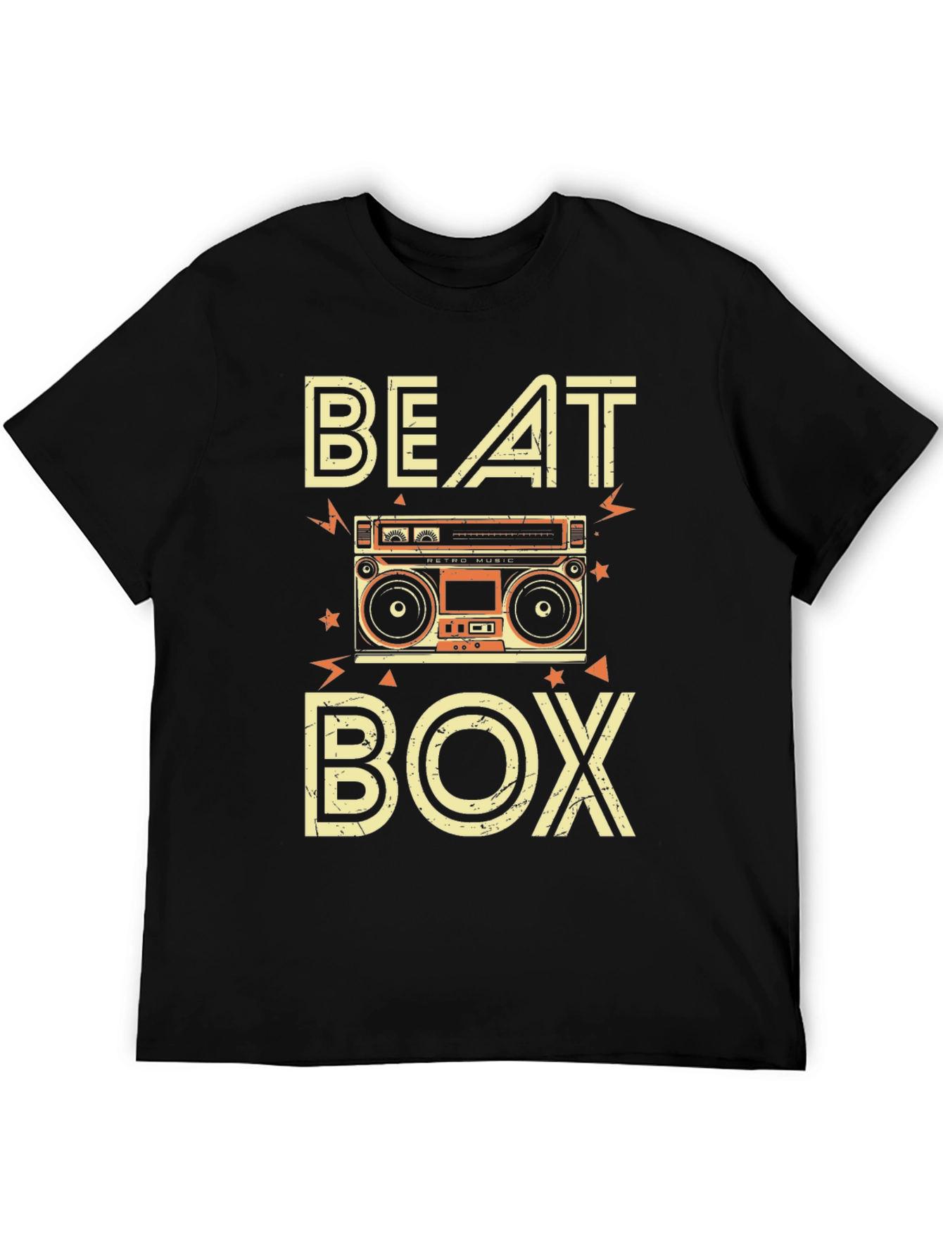 Retro Beat Box T-Shirt - Classic Music Style