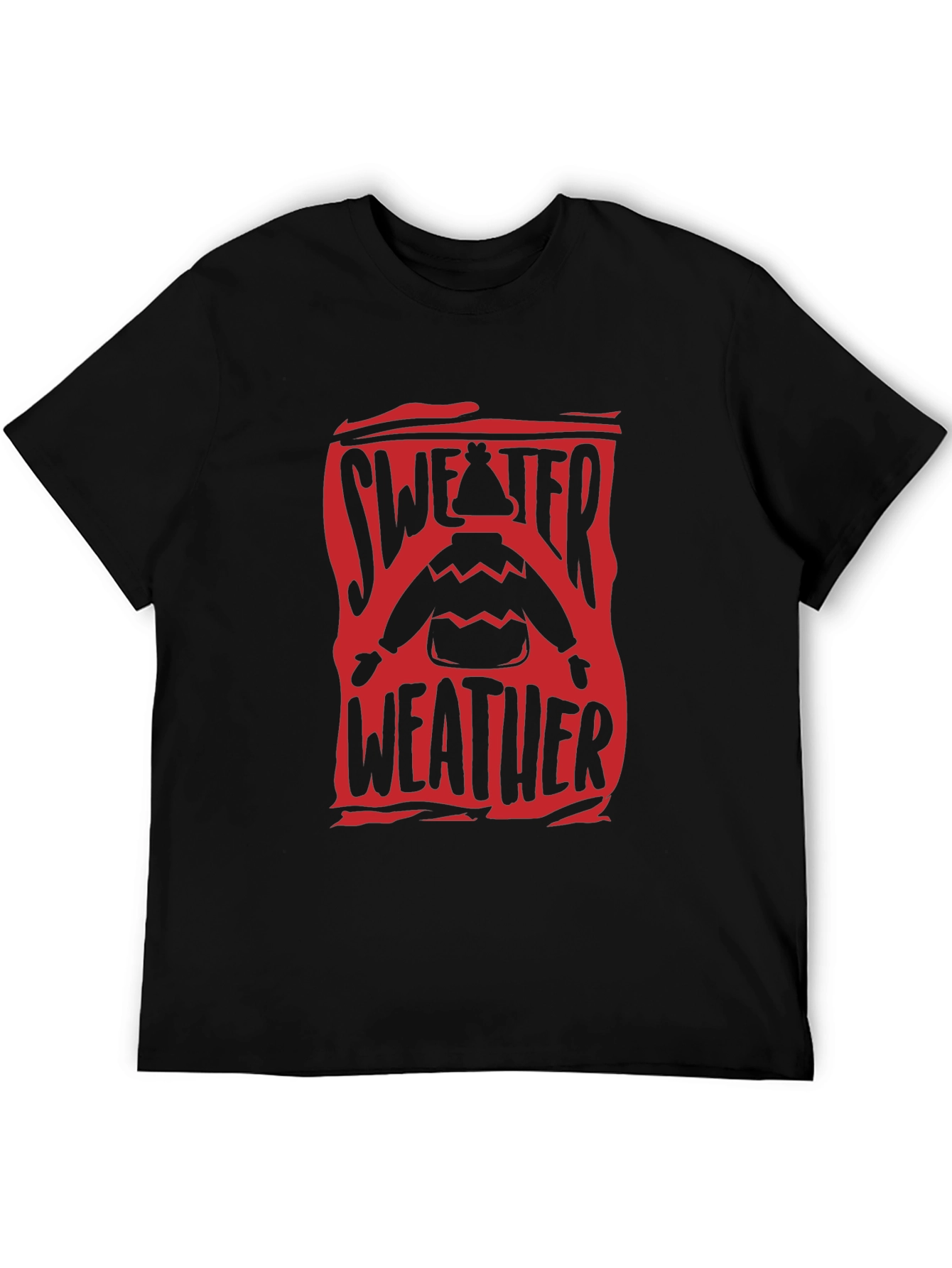 Sweater Weather Graphic Tee - Cozy Winter Shirt