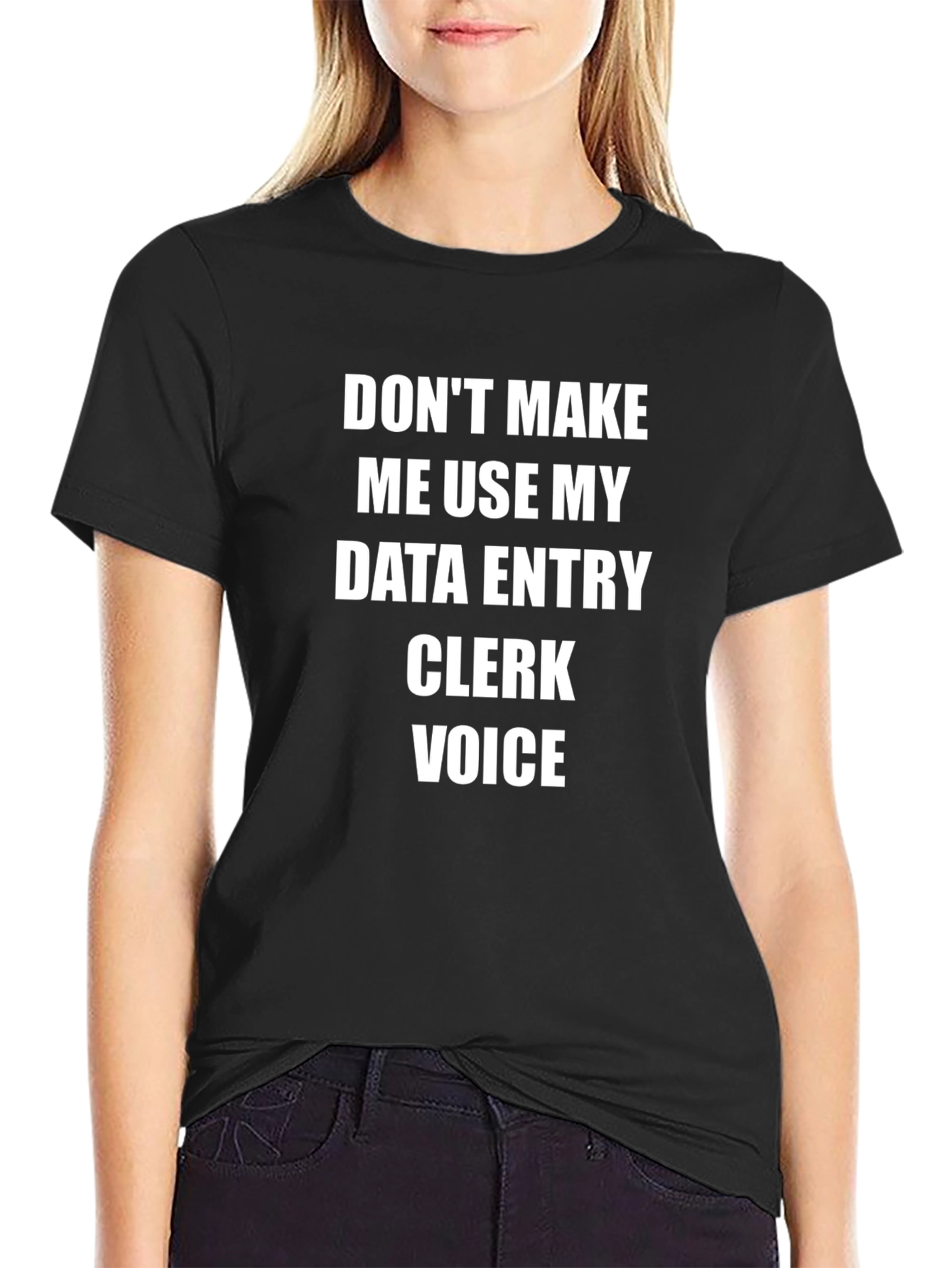 Data Entry Clerk Voice Funny T-Shirt