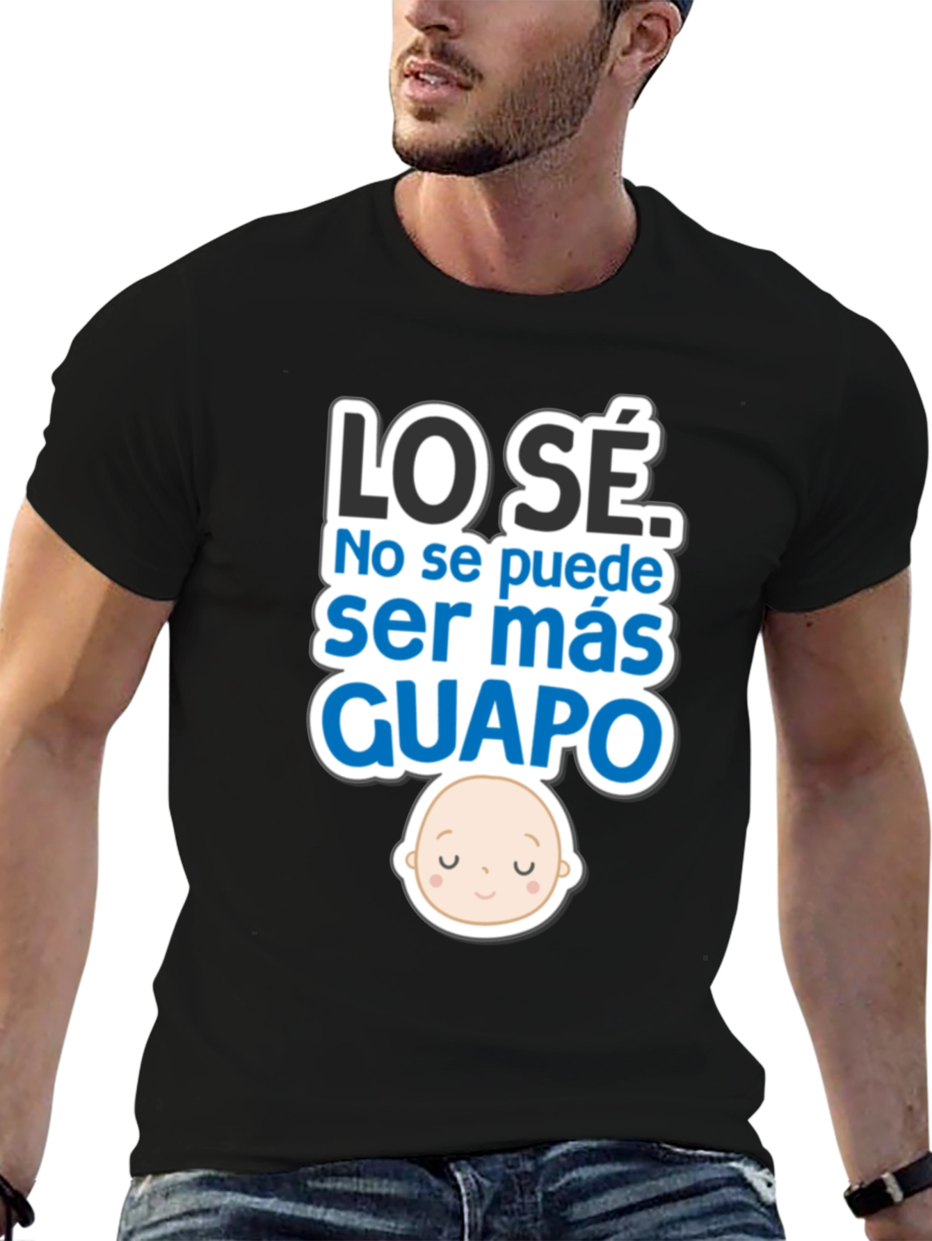 Cute Baby LO SÉ GUAPO Black T-Shirt