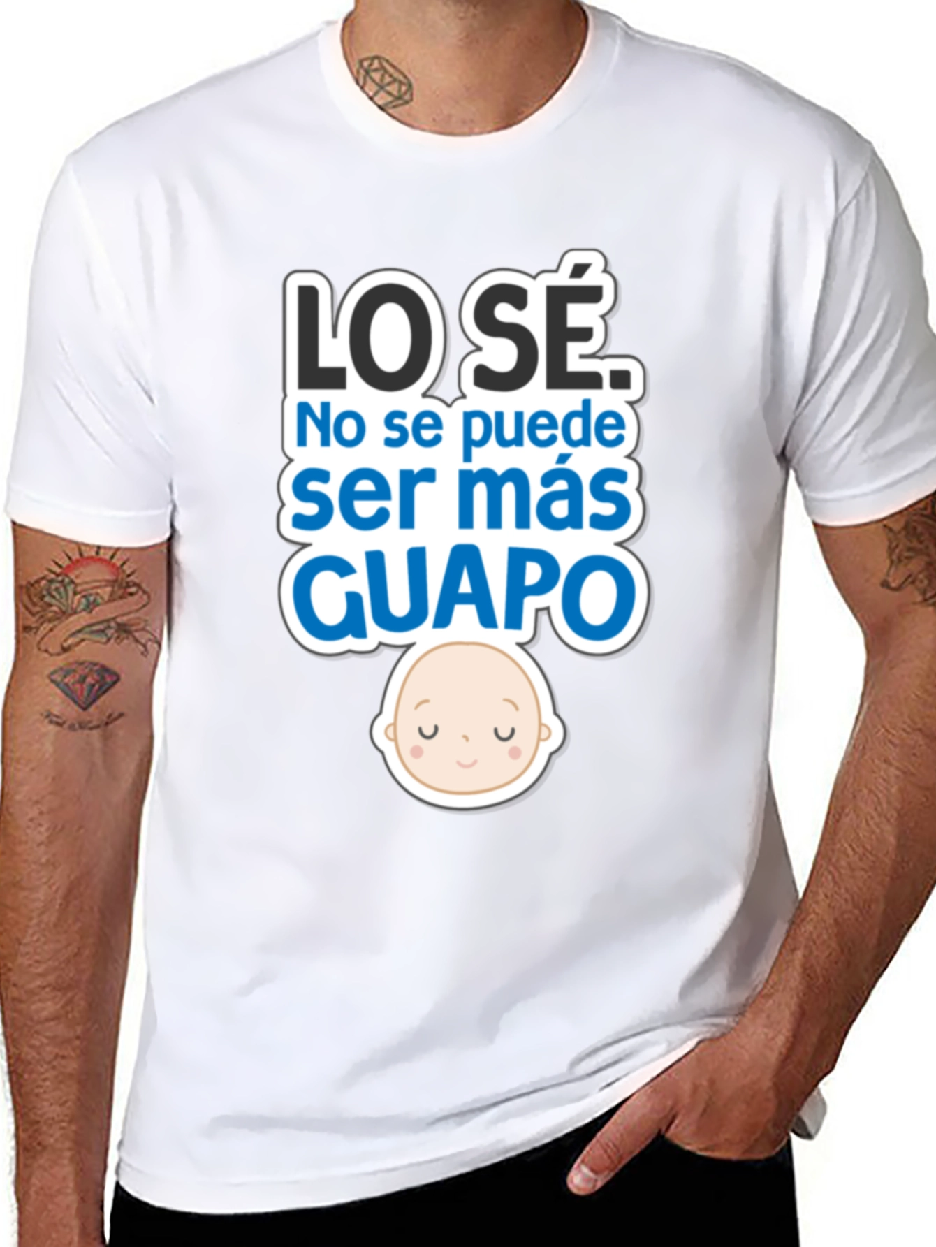 Cute Baby LO SÉ GUAPO Black T-Shirt