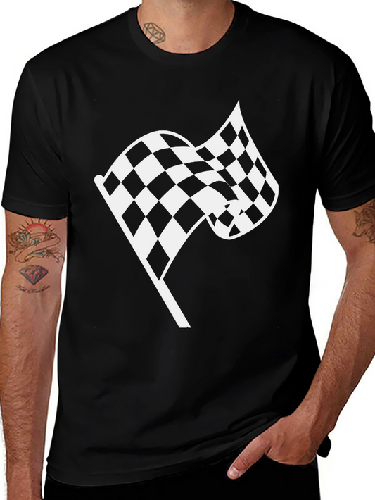 Checkered Flag T-Shirt - Racing Inspired Design