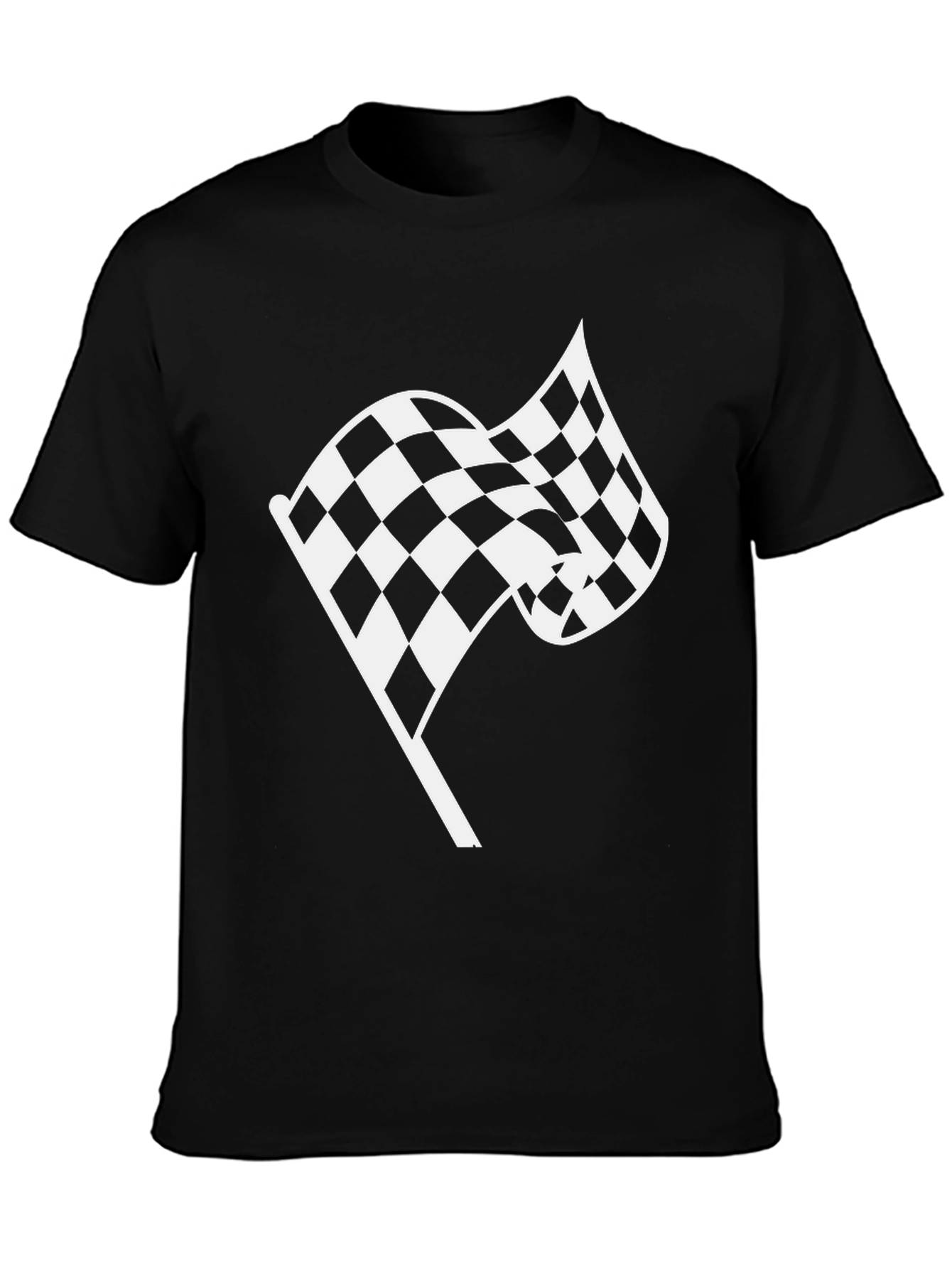 Checkered Flag T-Shirt - Racing Inspired Design