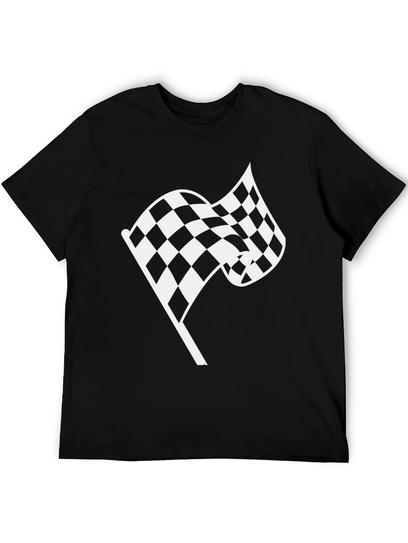 Checkered Flag T-Shirt - Racing Inspired Design