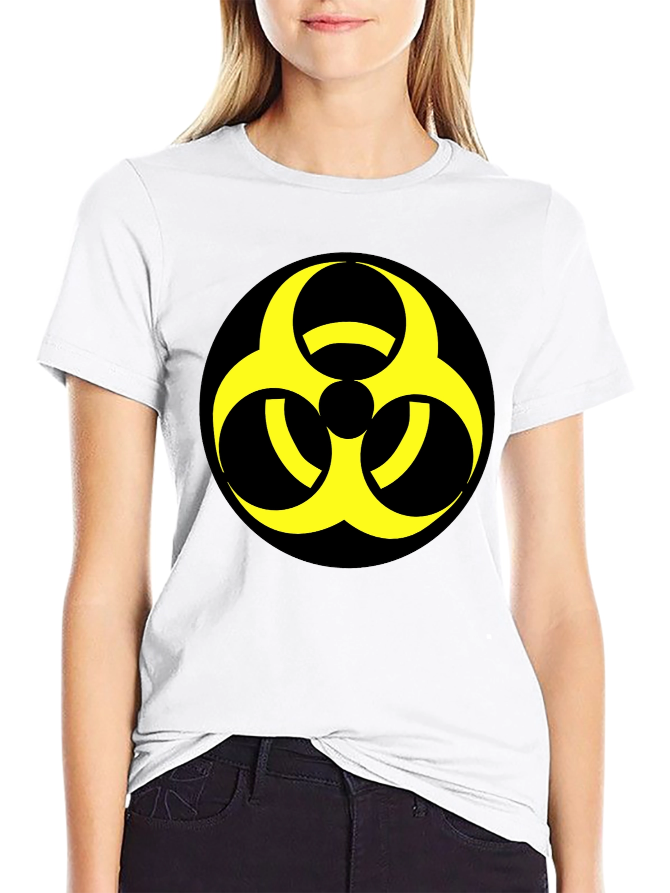 Biohazard Symbol Graphic Tee - Bold & Unique