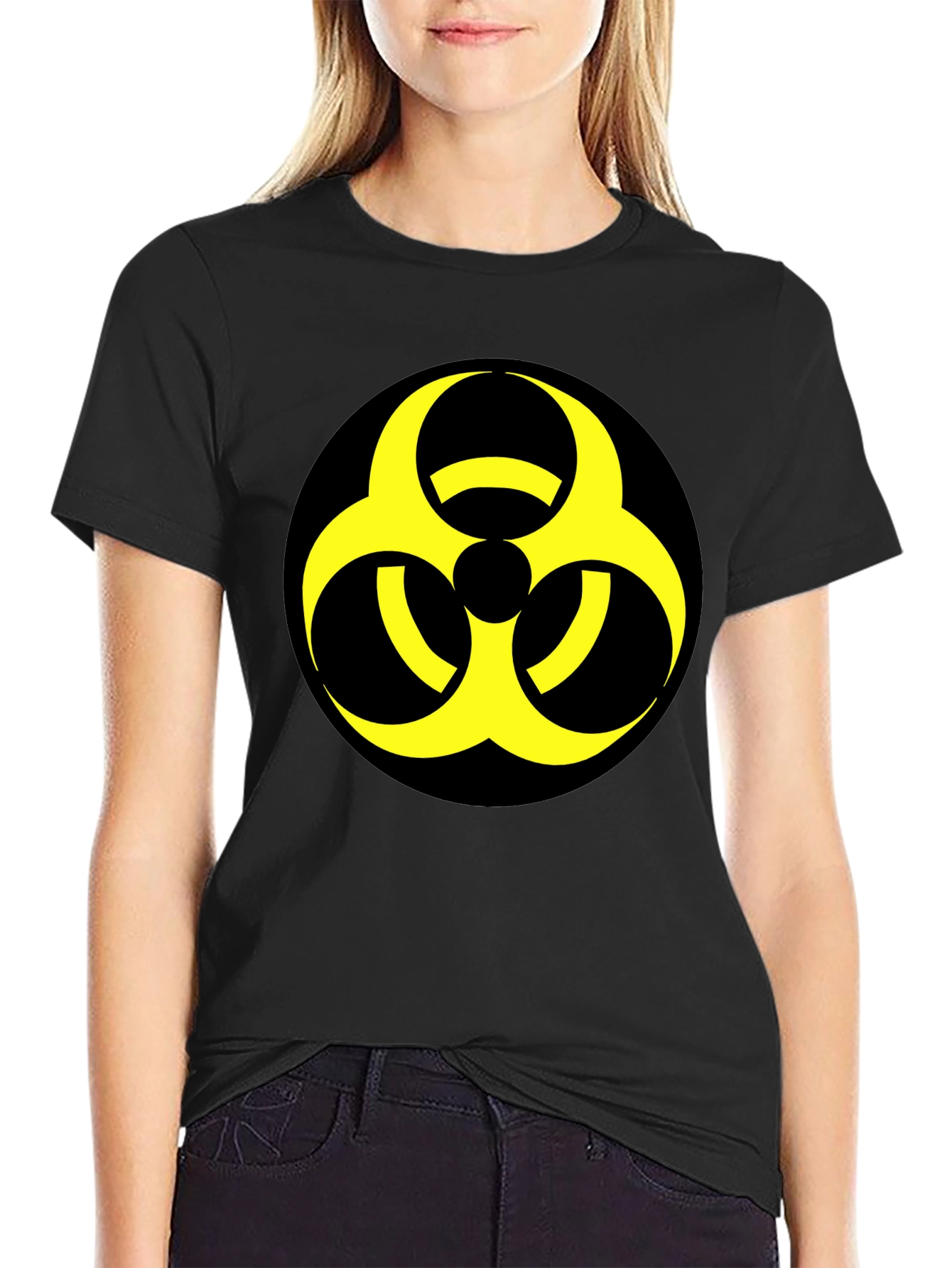 Biohazard Symbol Graphic Tee - Bold & Unique