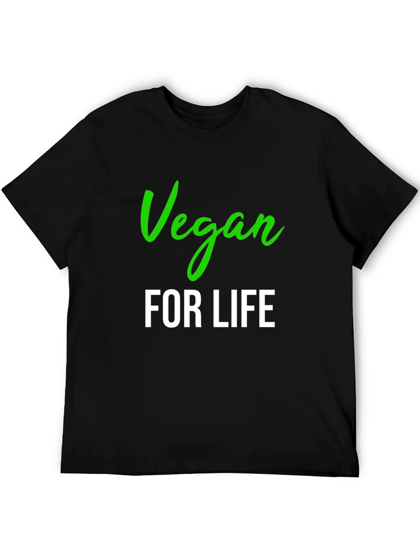 Vegan for Life Black T-Shirt