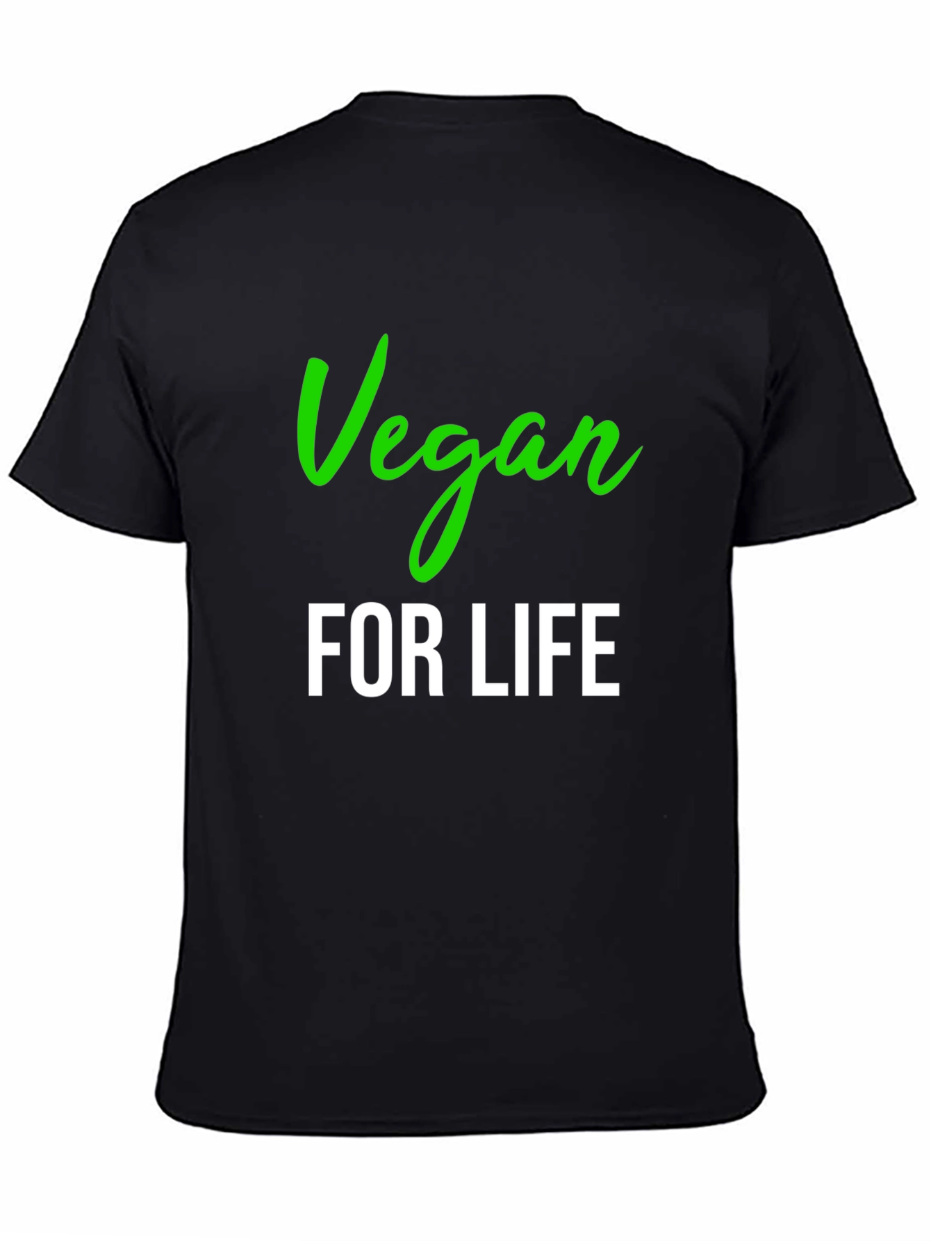 Vegan for Life Black T-Shirt