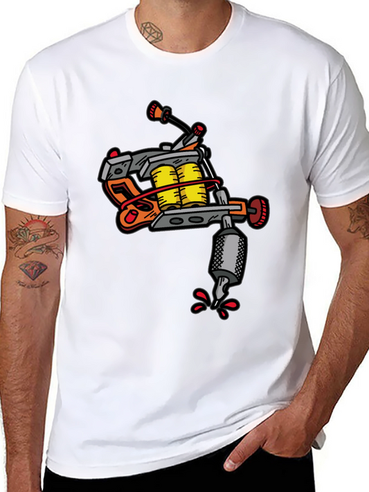 Tattoo Machine Graphic Tee - Cool Artistic Design