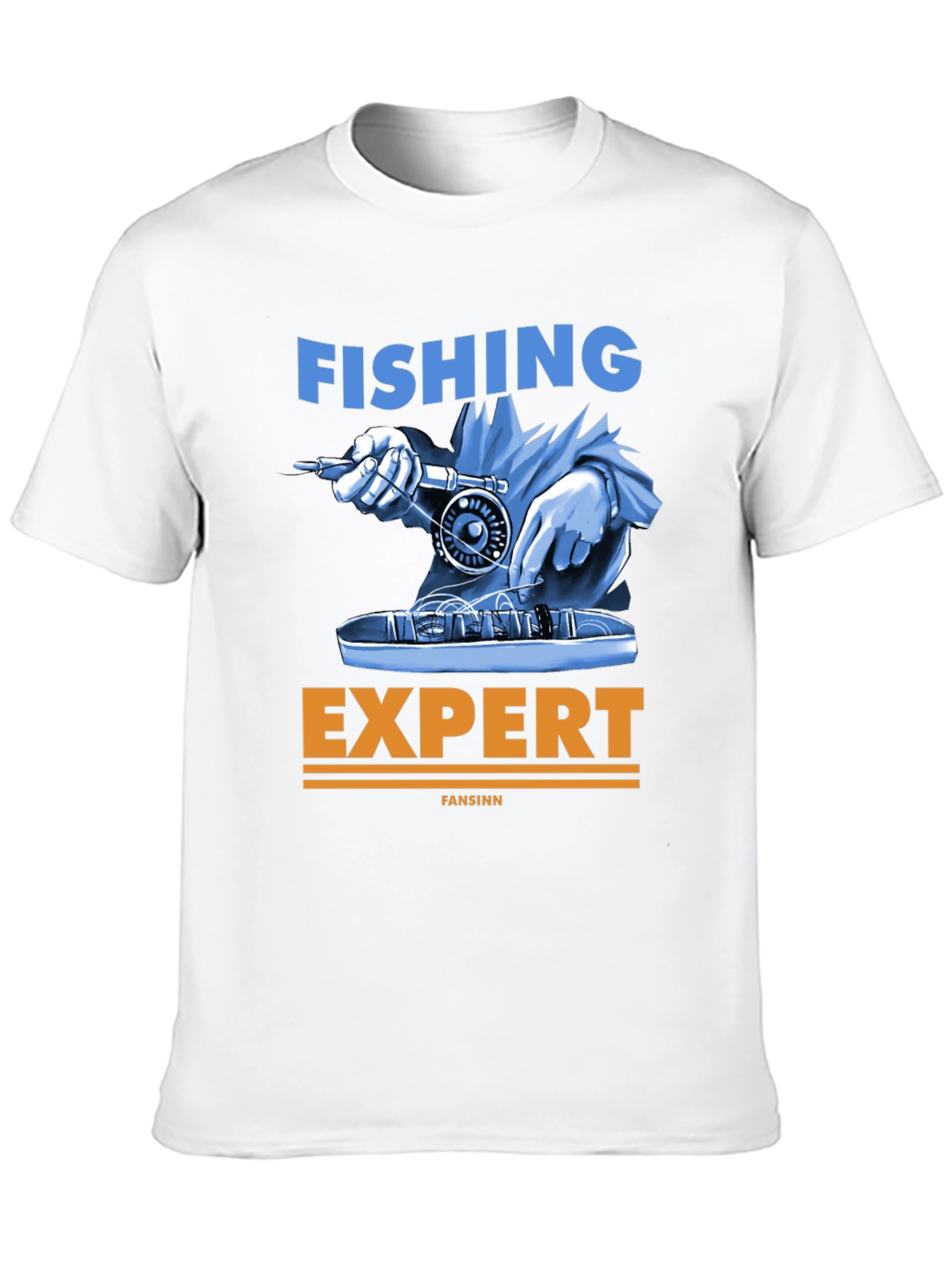Fishing Expert Graphic Tee - Black Cotton T-Shirt