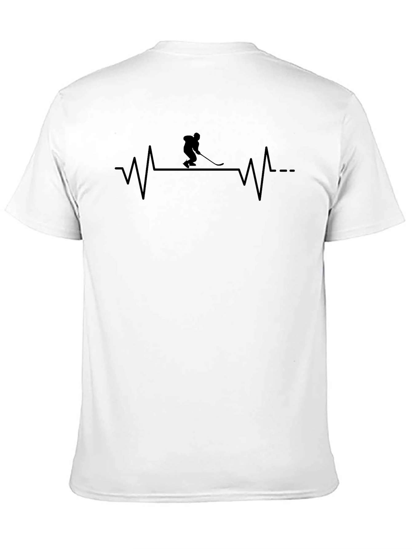 Hockey Heartbeat T-Shirt - Black
