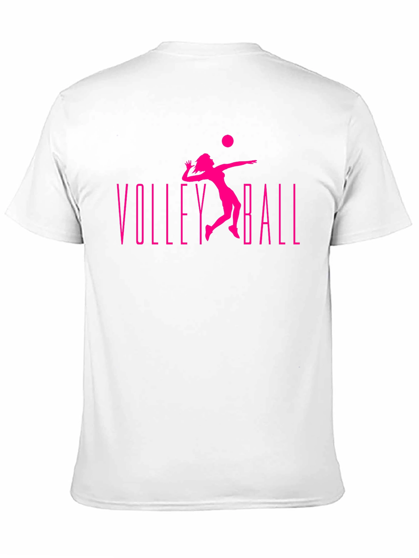 Volleyball Graphic Tee - Black Cotton T-Shirt