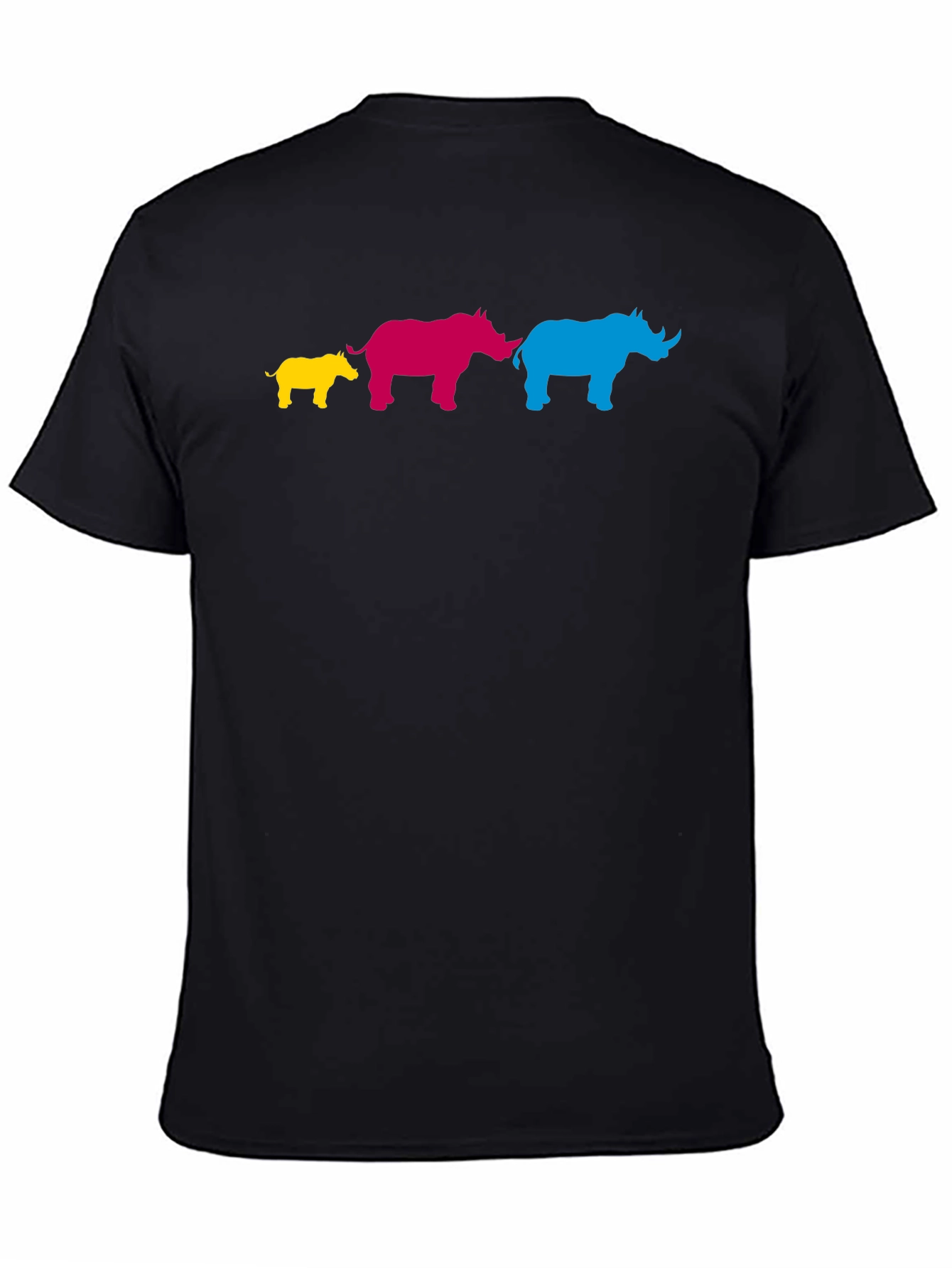 Colorful Rhino Family T-Shirt