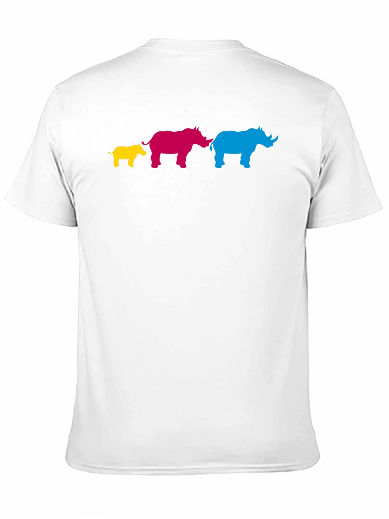 Colorful Rhino Family T-Shirt