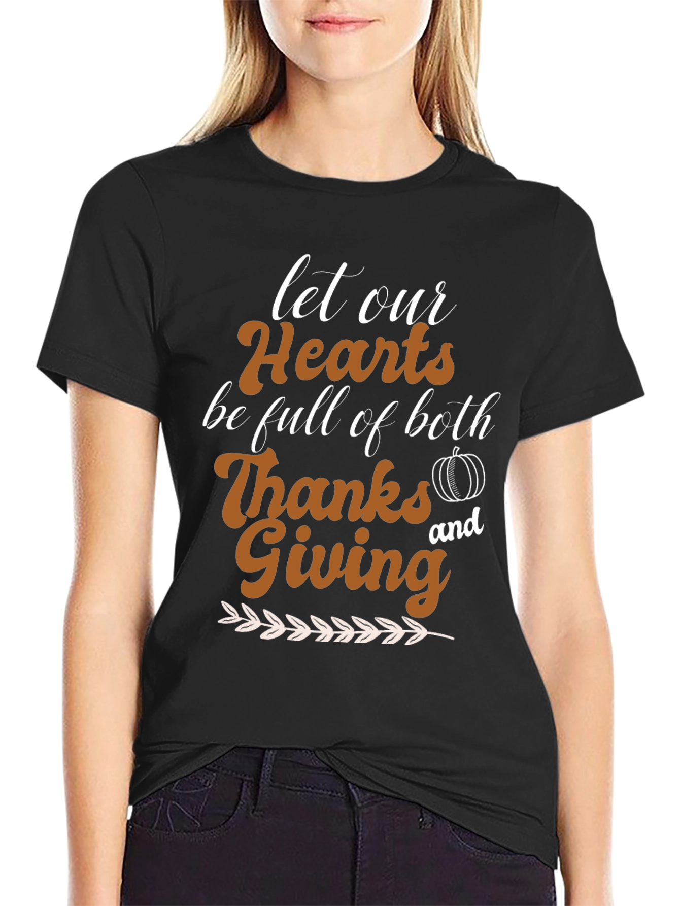 Thanksgiving Hearts T-Shirt - Holiday Apparel