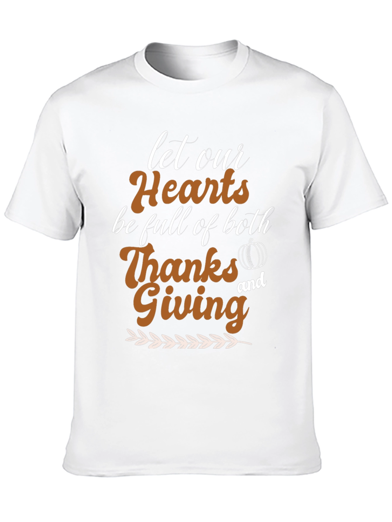 Thanksgiving Hearts T-Shirt - Holiday Apparel