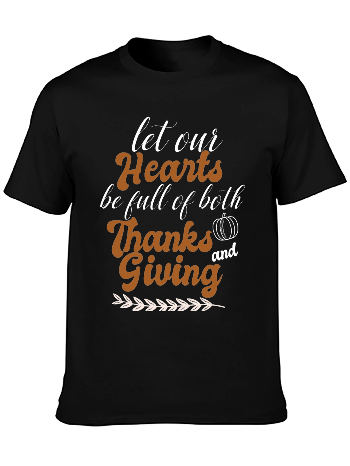 Thanksgiving Hearts T-Shirt - Holiday Apparel
