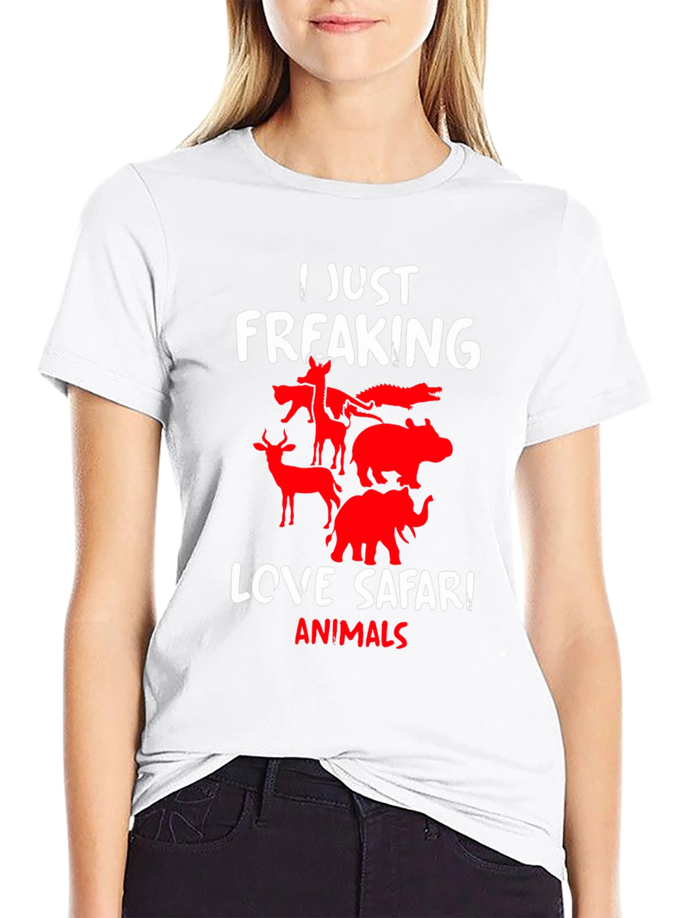 Safari Animals Graphic T-Shirt