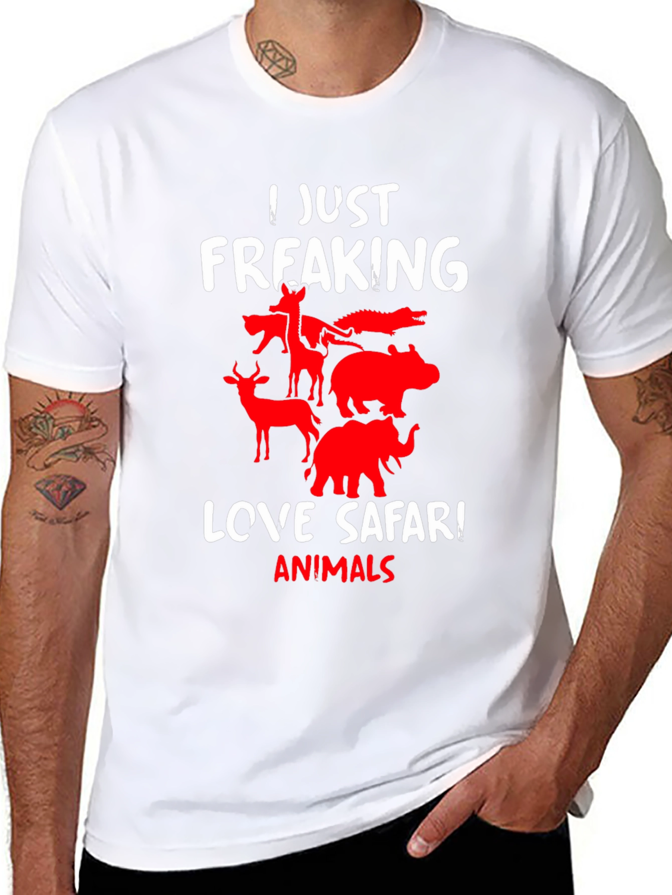 Safari Animals Graphic T-Shirt