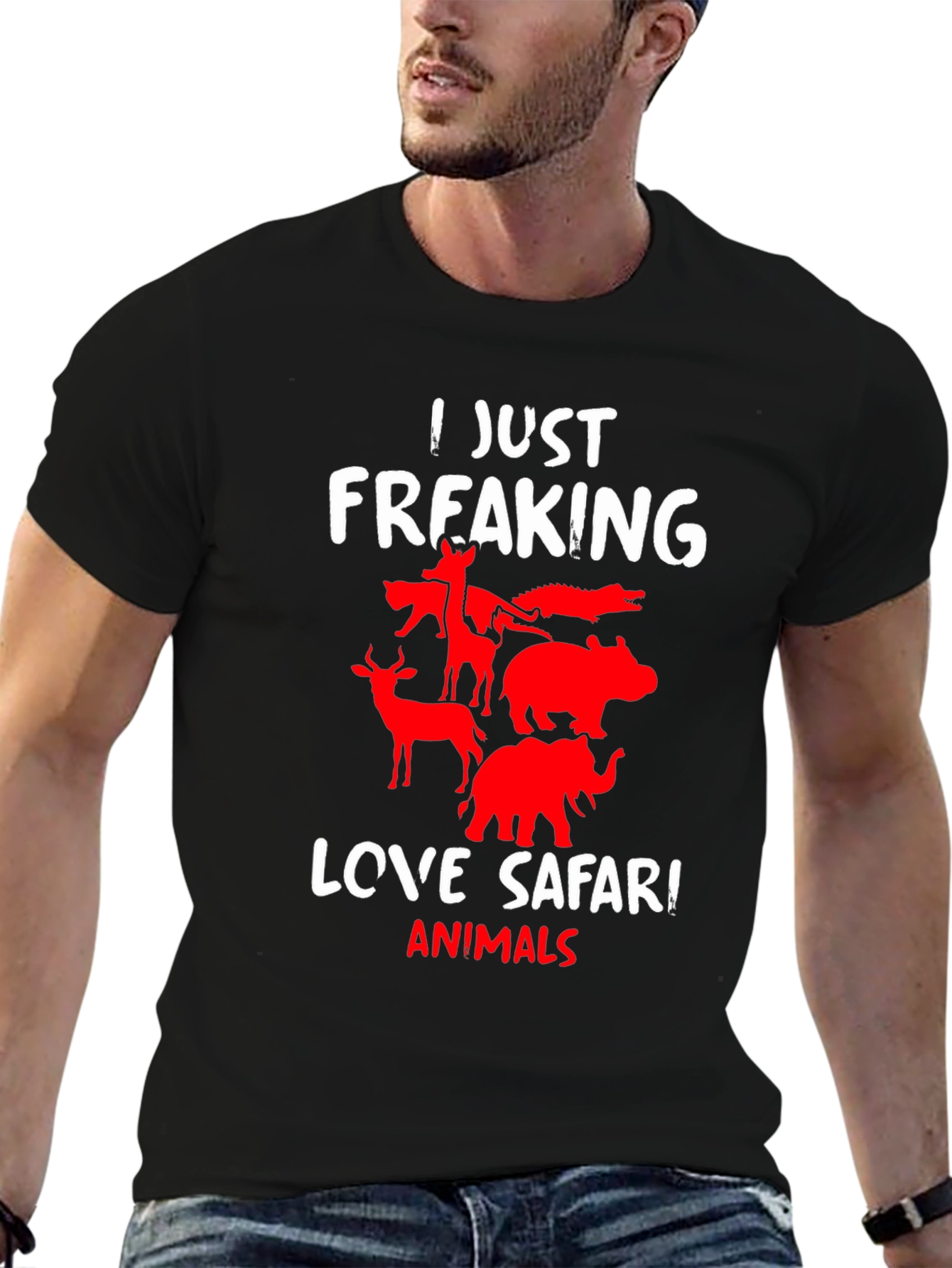 Safari Animals Graphic T-Shirt