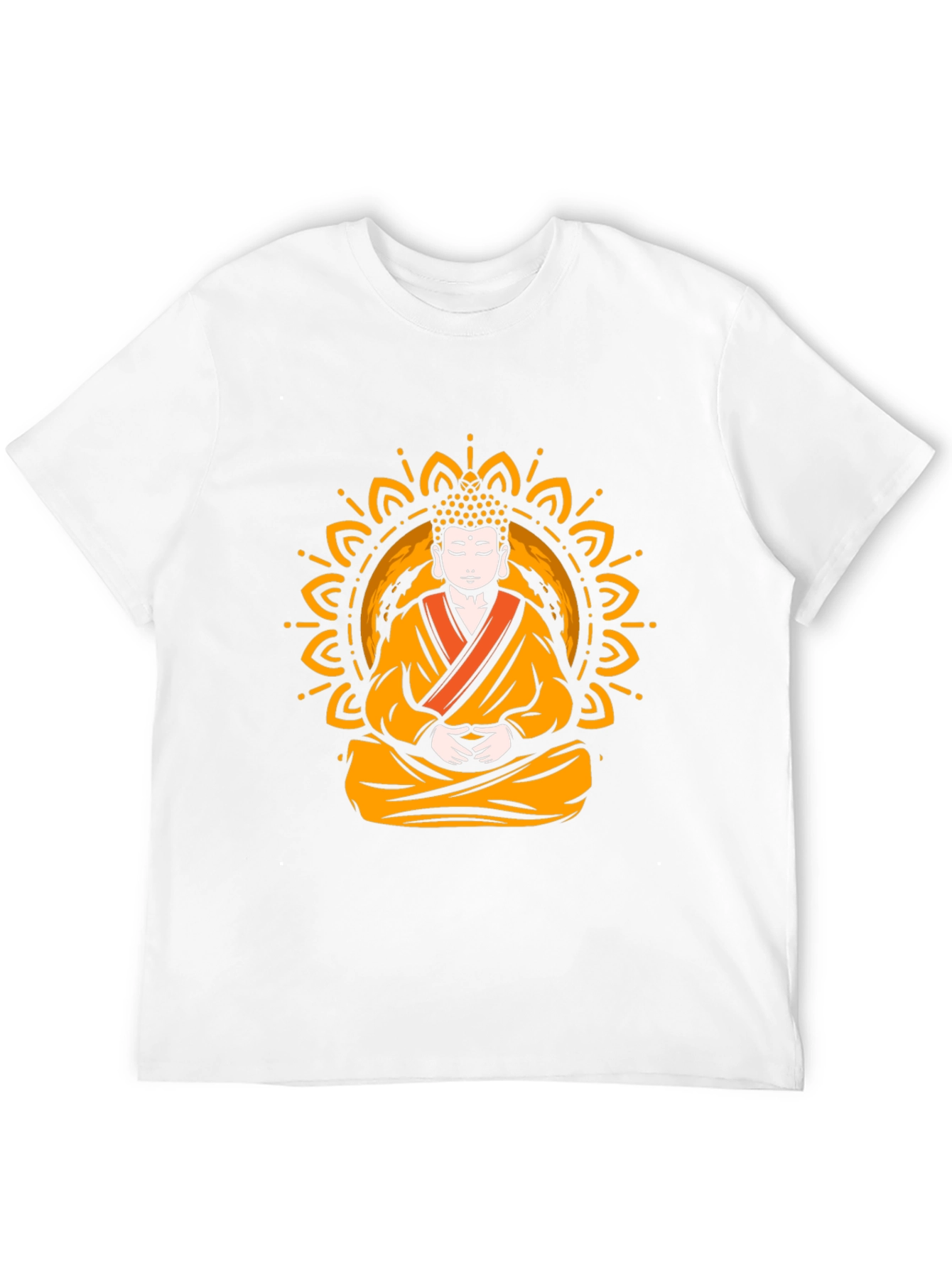 Buddha Mandala Graphic Tee - Black