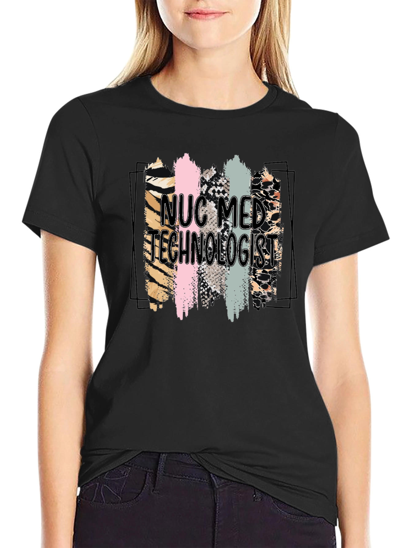 NUC Med Technologist T-Shirt - Black Cotton Tee