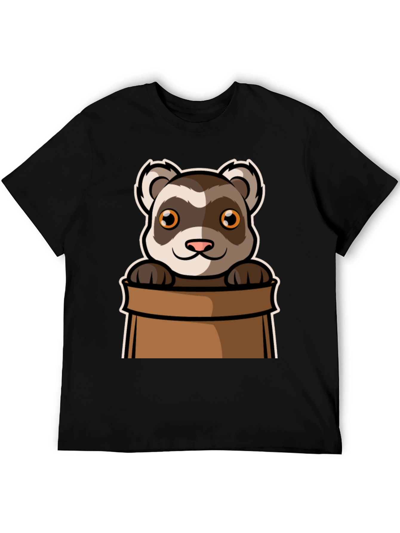 Cute Ferret in Bag Graphic Tee