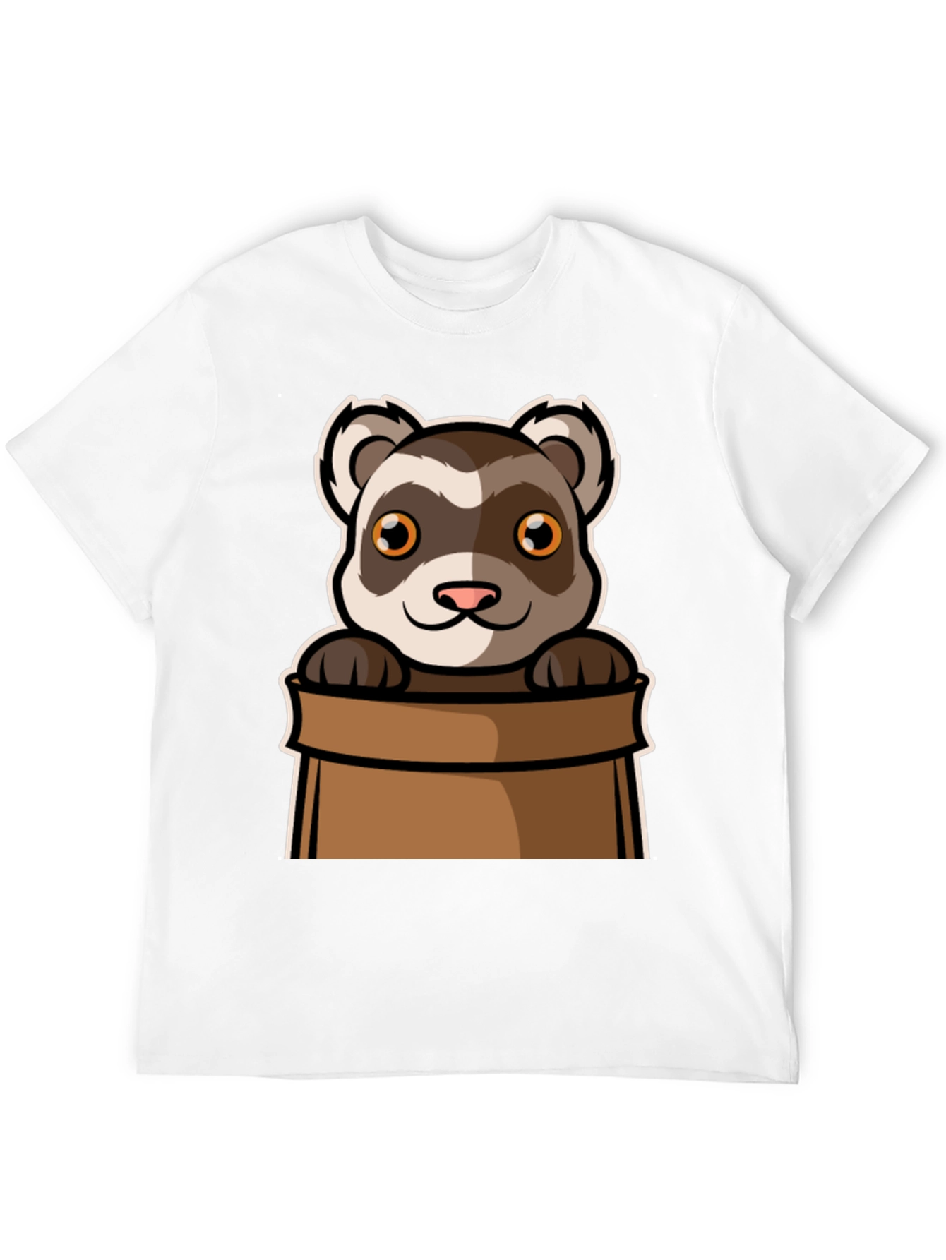 Cute Ferret in Bag Graphic Tee