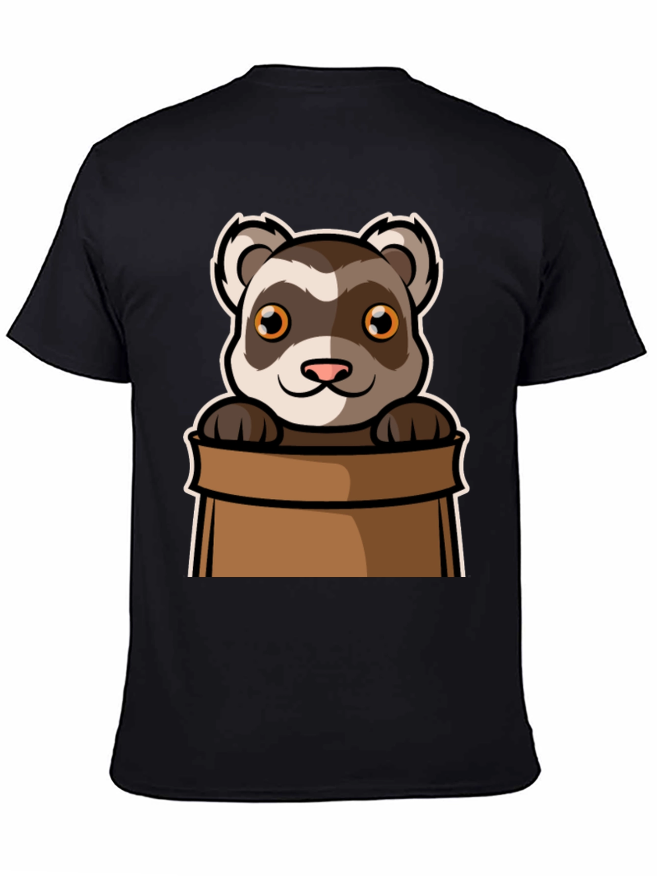 Cute Ferret in Bag Graphic Tee