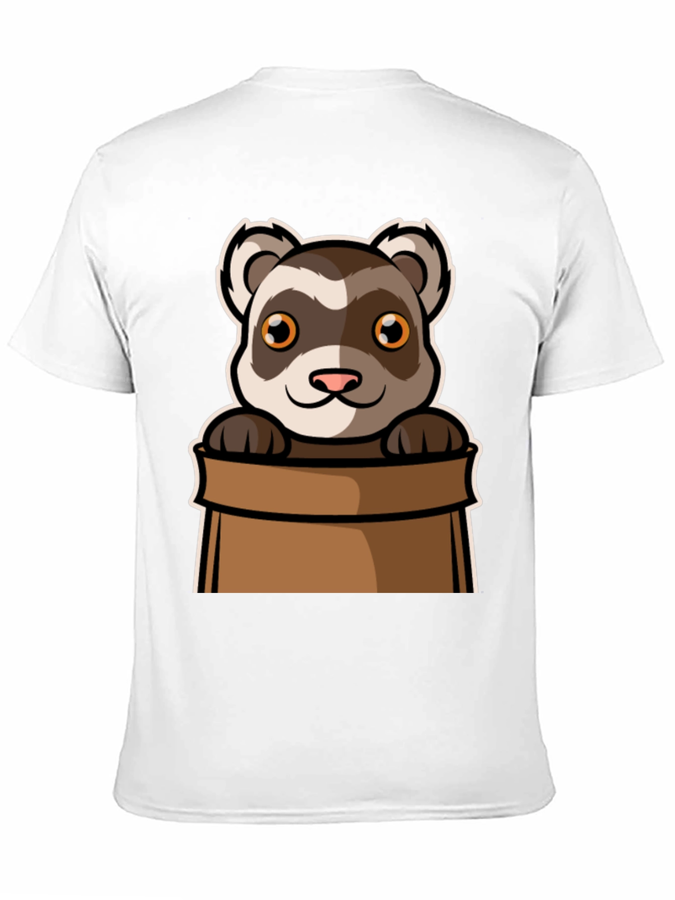 Cute Ferret in Bag Graphic Tee