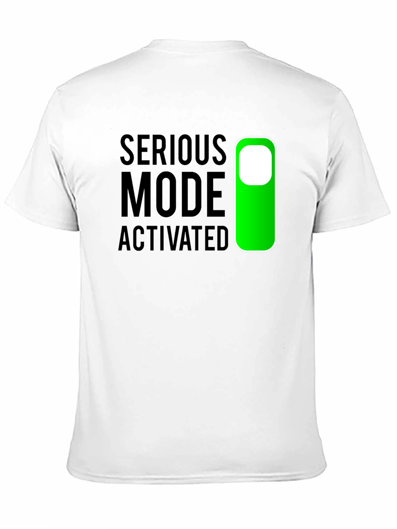 Serious Mode Activated T-Shirt - Black Novelty Tee
