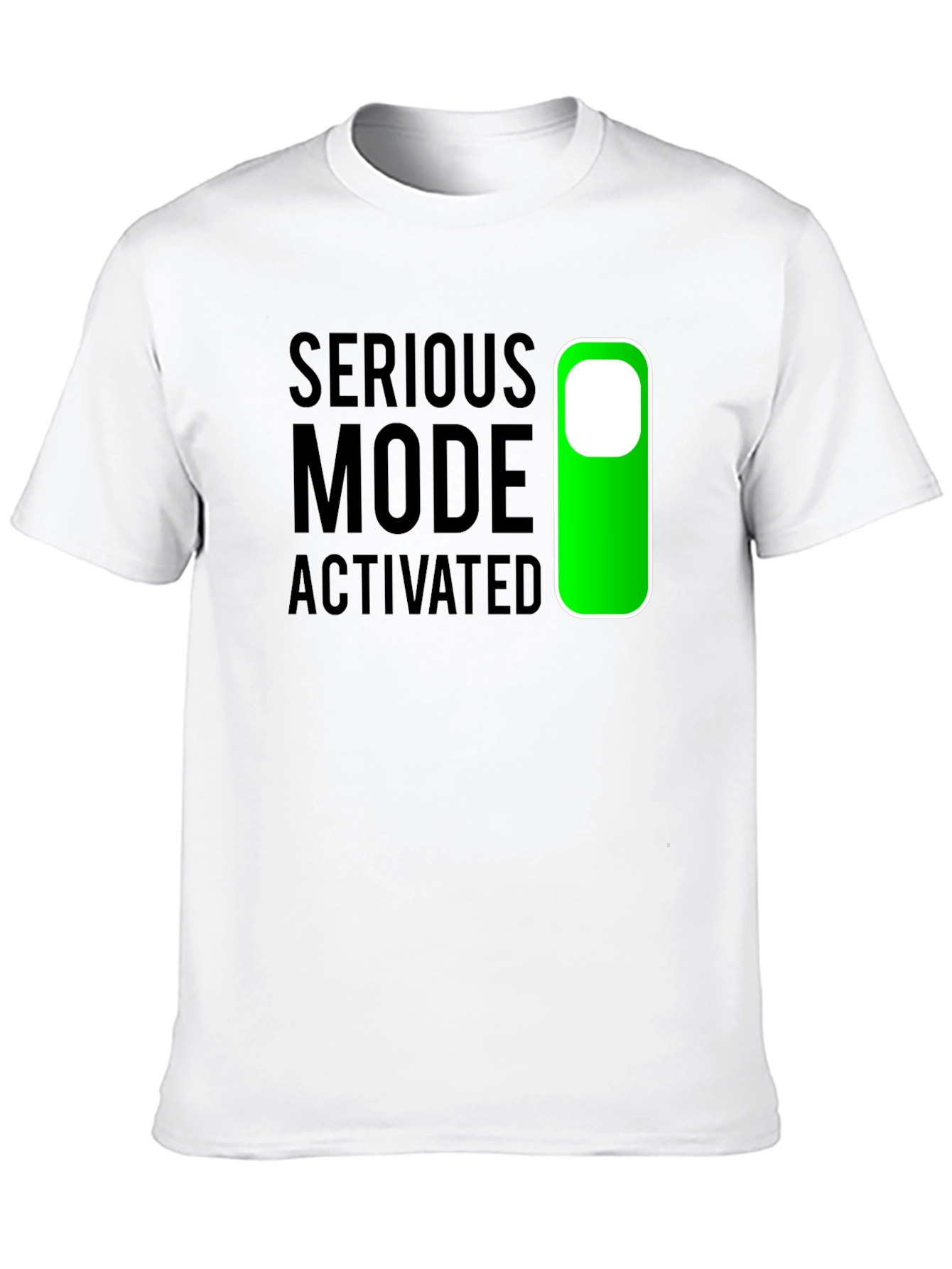 Serious Mode Activated T-Shirt - Black Novelty Tee
